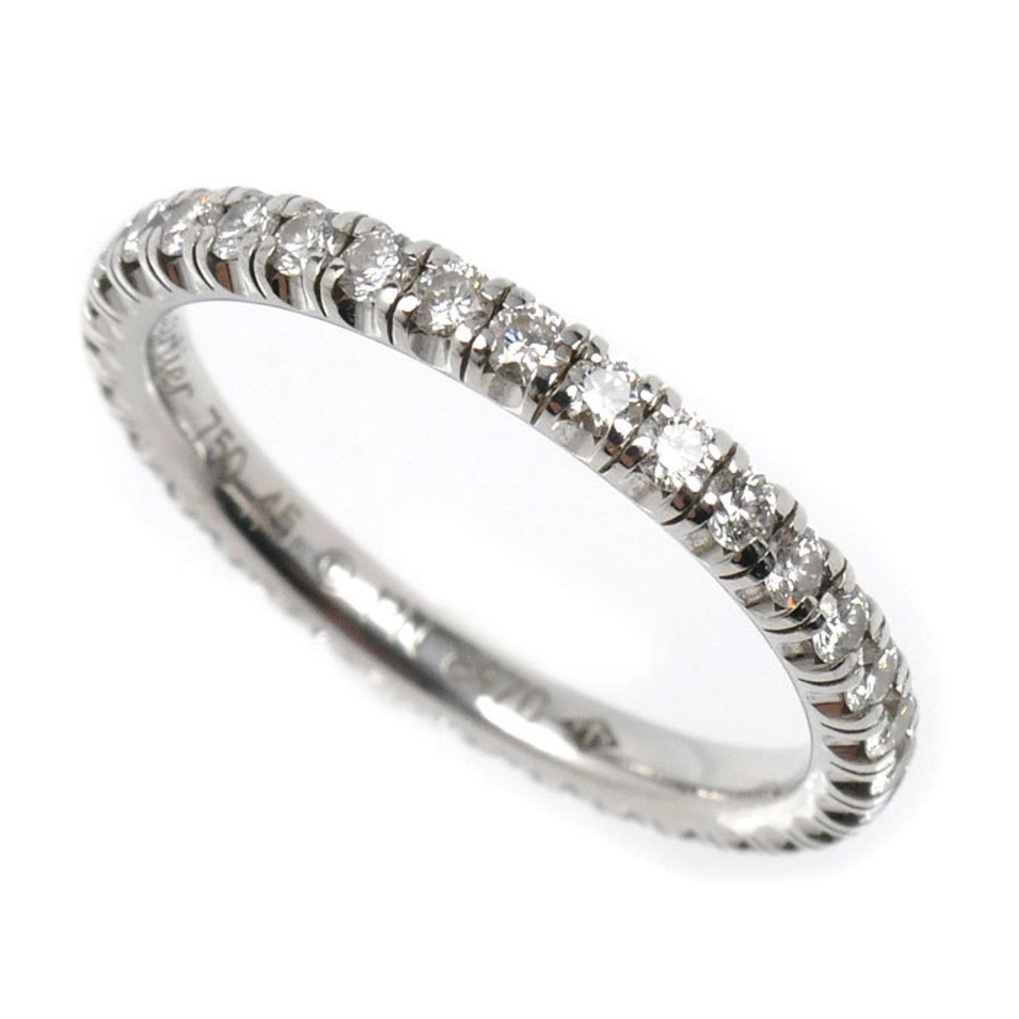 CARTIER Cartier 18K White Gold Etincel Ring with Diamonds, 45mm, 1.6g, Women's