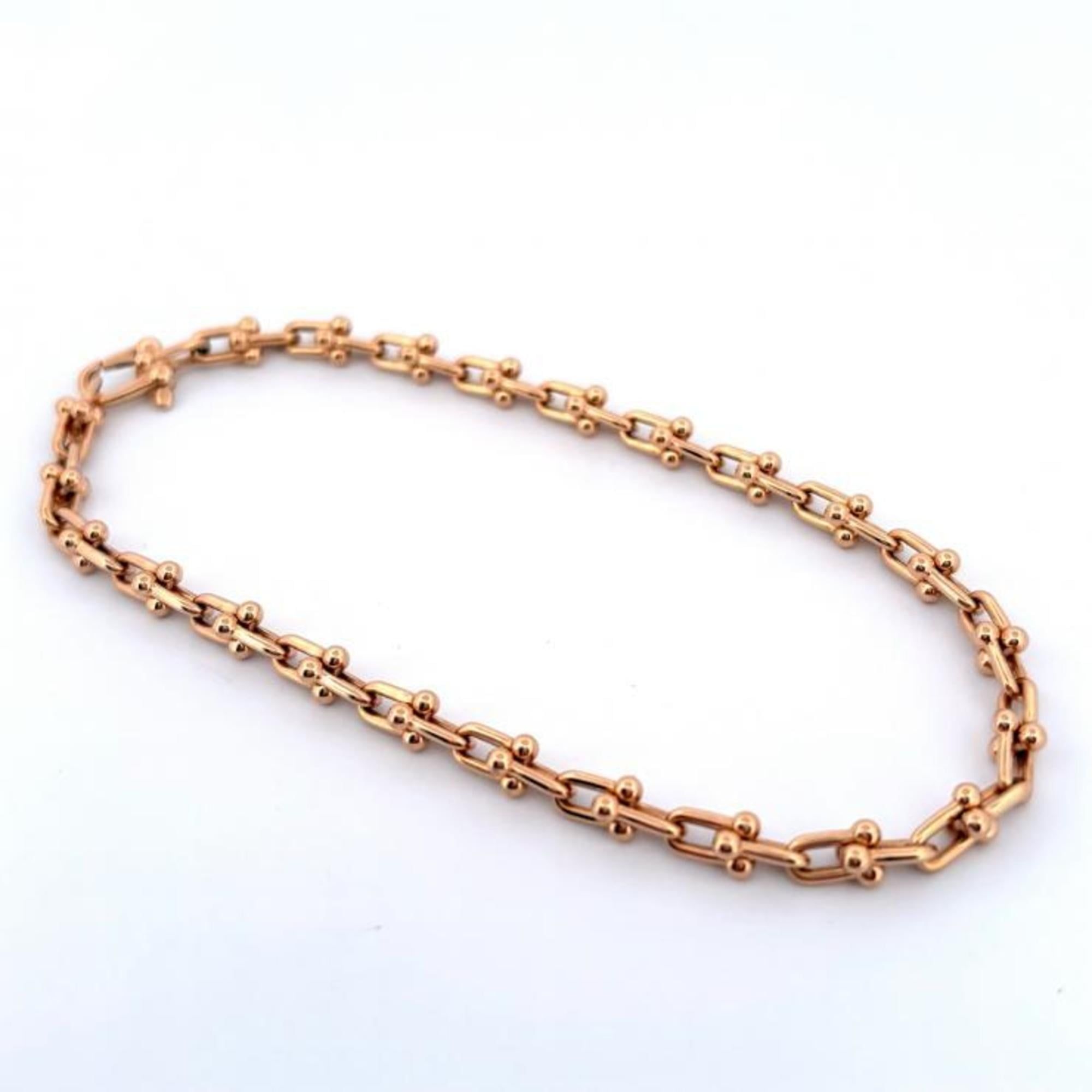 Tiffany & Co. Hardware Microlink Au750YG Bracelet 60416923