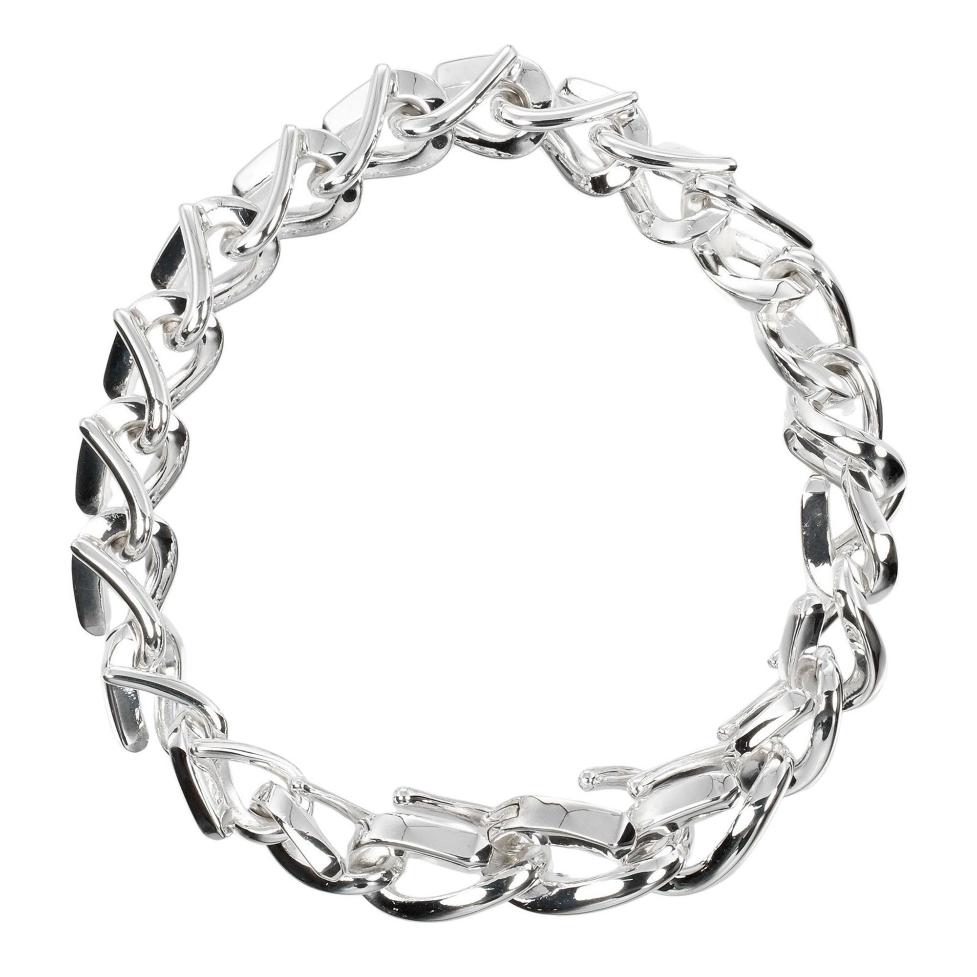 Tiffany & Co. Forged Medium Link Bracelet, 17cm wrist size, 925 silver, approx. 38g