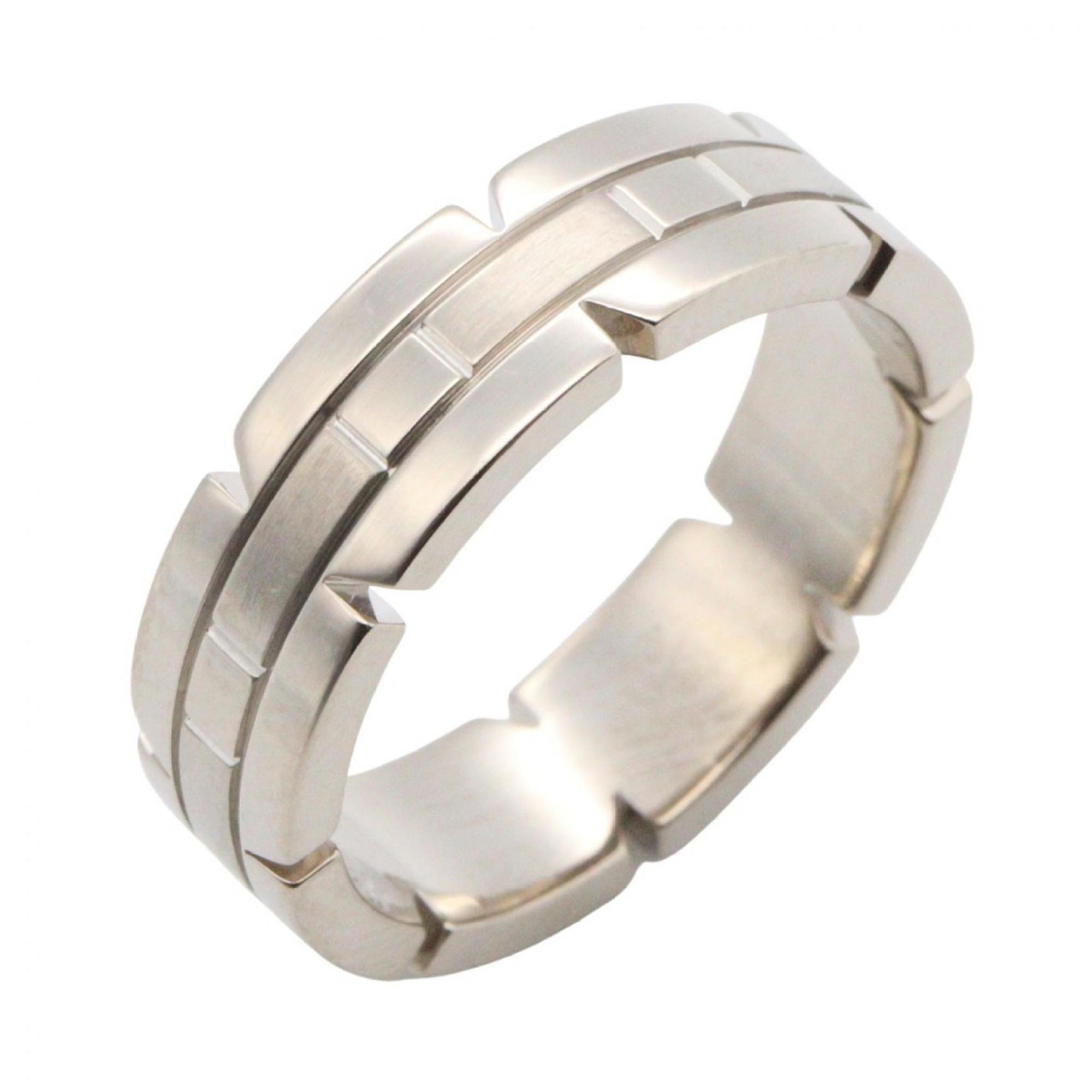 Cartier Tank Française Small Ring in 18K White Gold for Men and Women, Silver