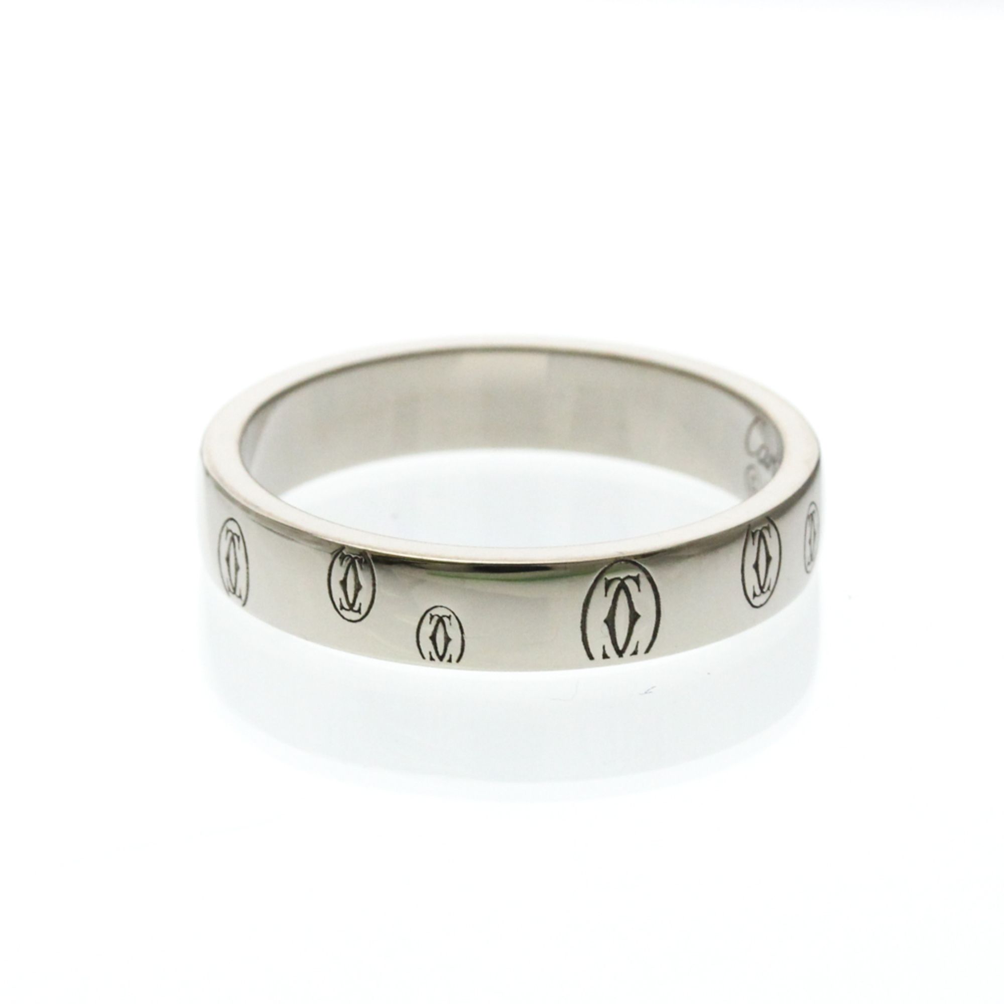 Cartier Happy Birthday White Gold (18K) Fashion Diamond Band Ring Silver