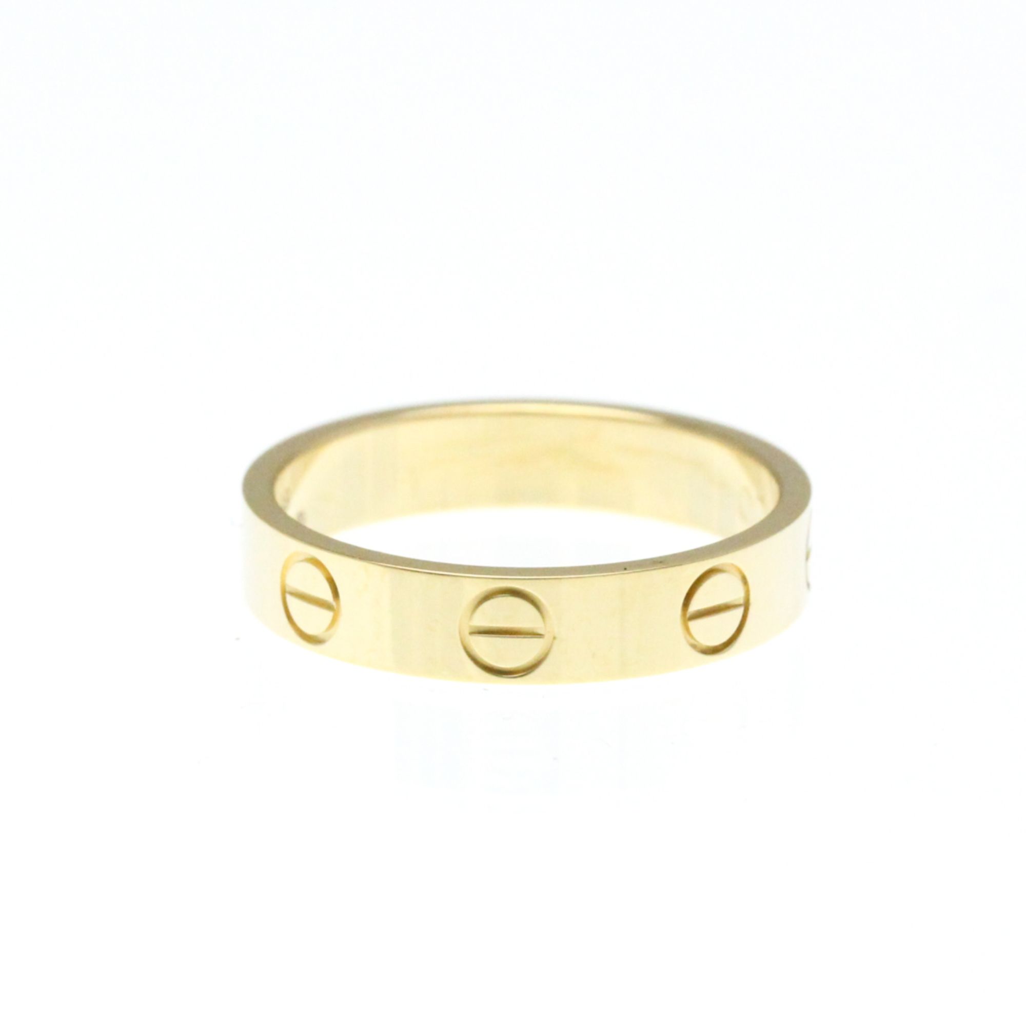 Cartier Mini Love Ring Yellow Gold (18K) Fashion No Stone Band Ring Gold
