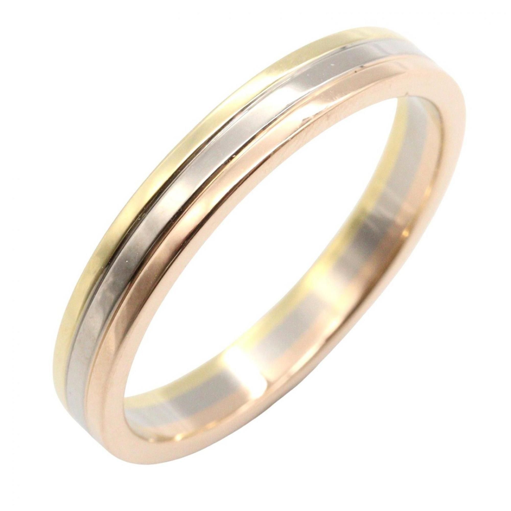 Cartier Vendôme Ring, 18K Yellow Gold, White Pink Men's and Women's, Gold Silver, B4052262