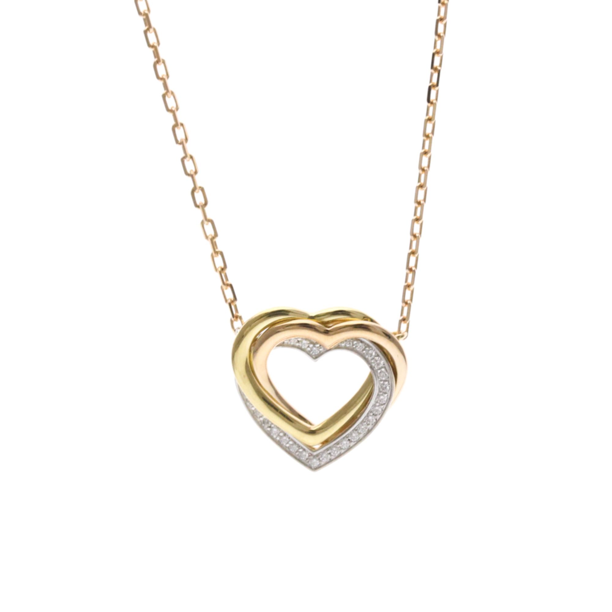 Cartier Trinity Diamond Necklace Yellow Gold (18K),Pink Gold (18K),White Gold (18K) No Stone Women,M