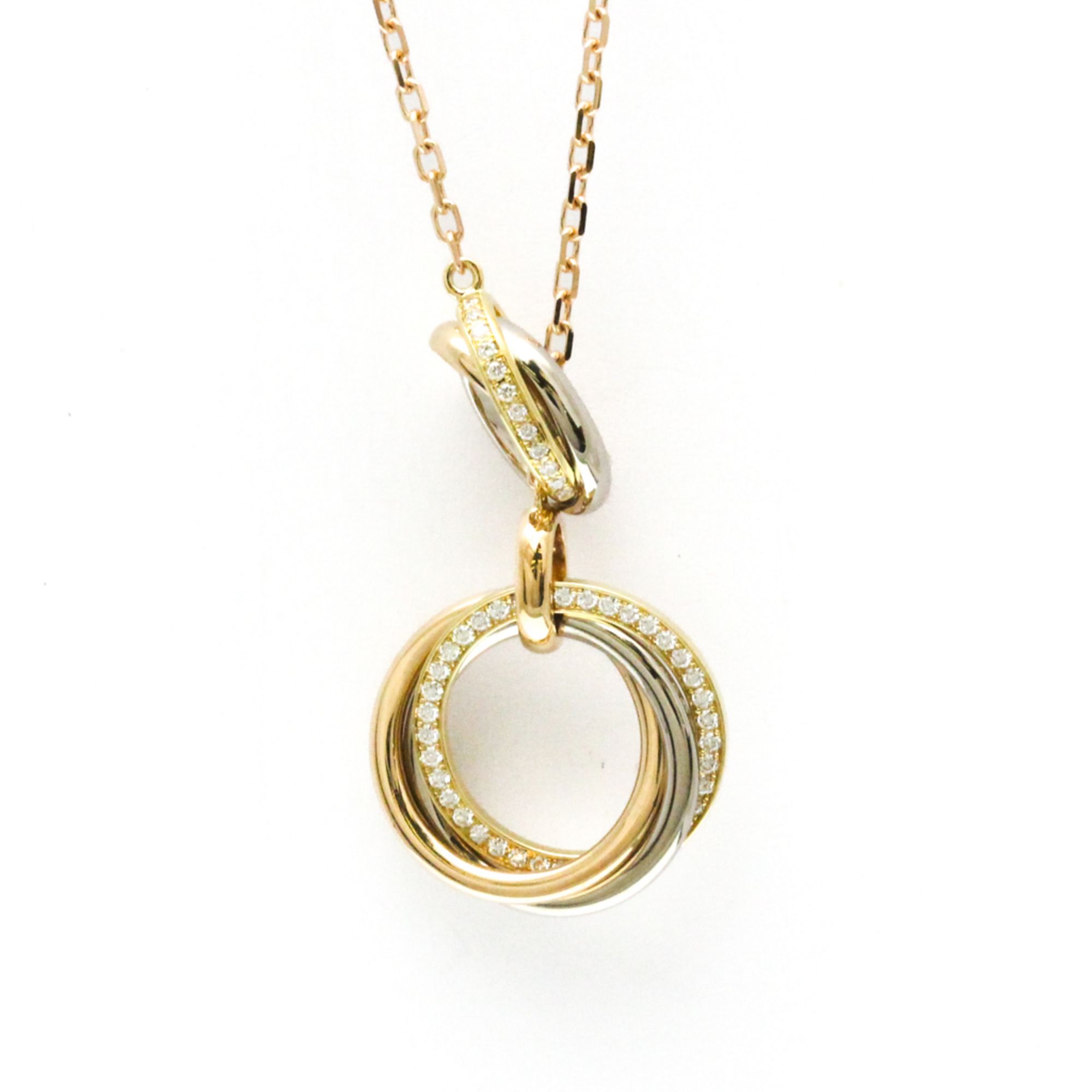 Cartier Two-for-Trinity Necklace B7058500 Yellow Gold (18K),Pink Gold (18K),White Gold (18K) Diamond