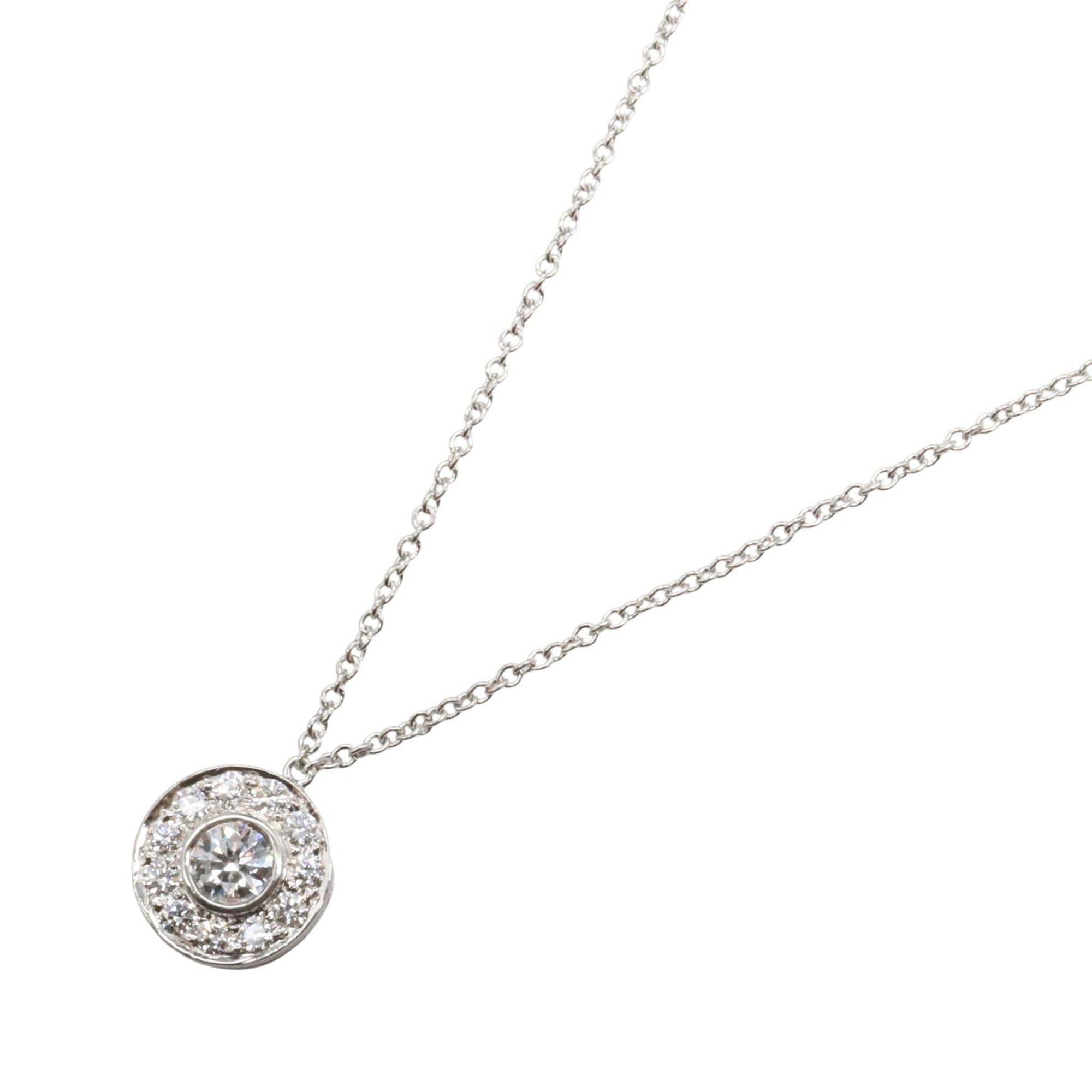 Tiffany & Co. Circlet Necklace, Diamond Pt950 Platinum, Clear Diamond, Women's