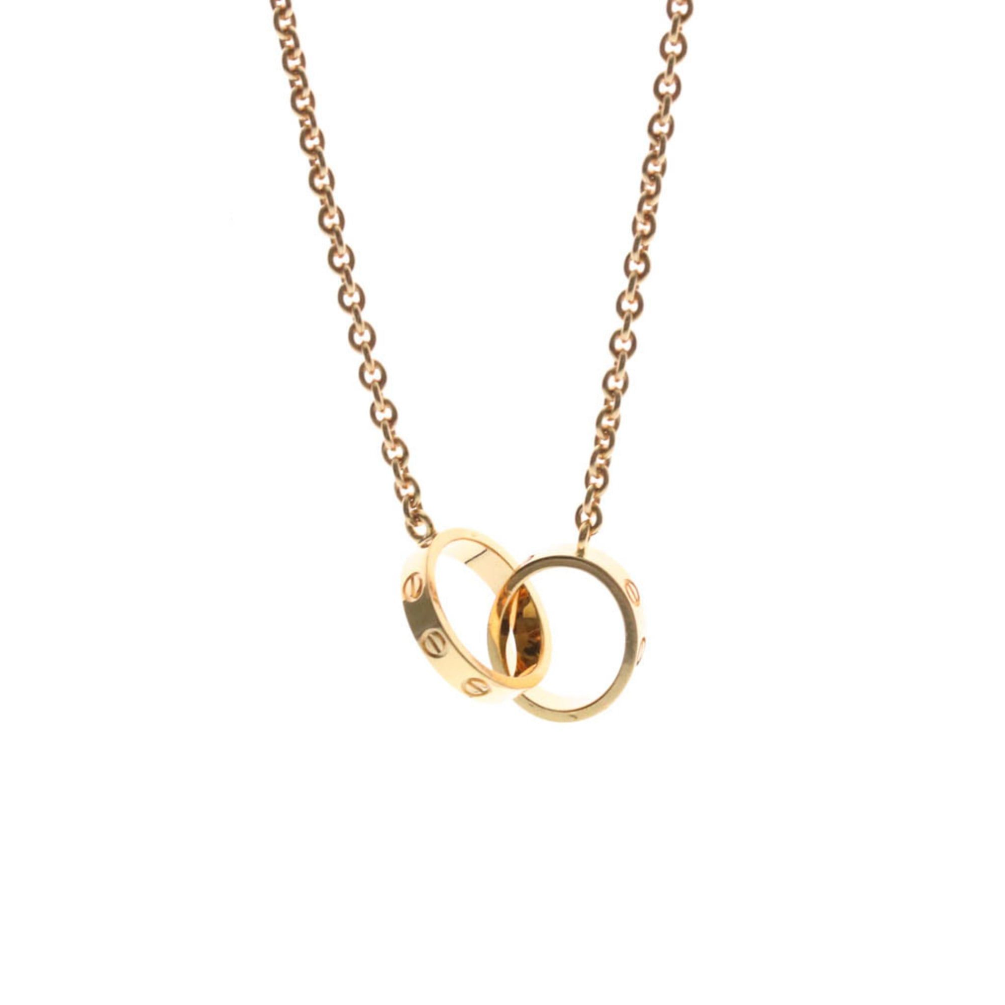 Cartier Baby Love Necklace Pink Gold (18K) No Stone Men,Women Fashion Pendant Necklace (Pink Gold)