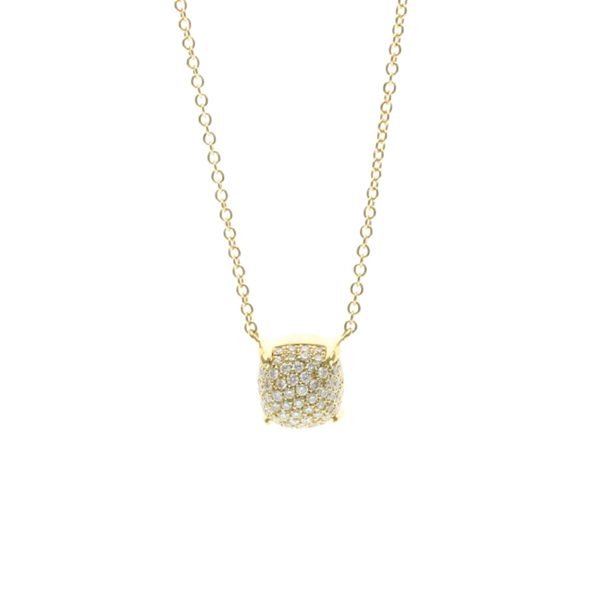 Tiffany Sugar Stacks Yellow Gold (18K) Diamond Men,Women Fashion Pendant Necklace (Gold)