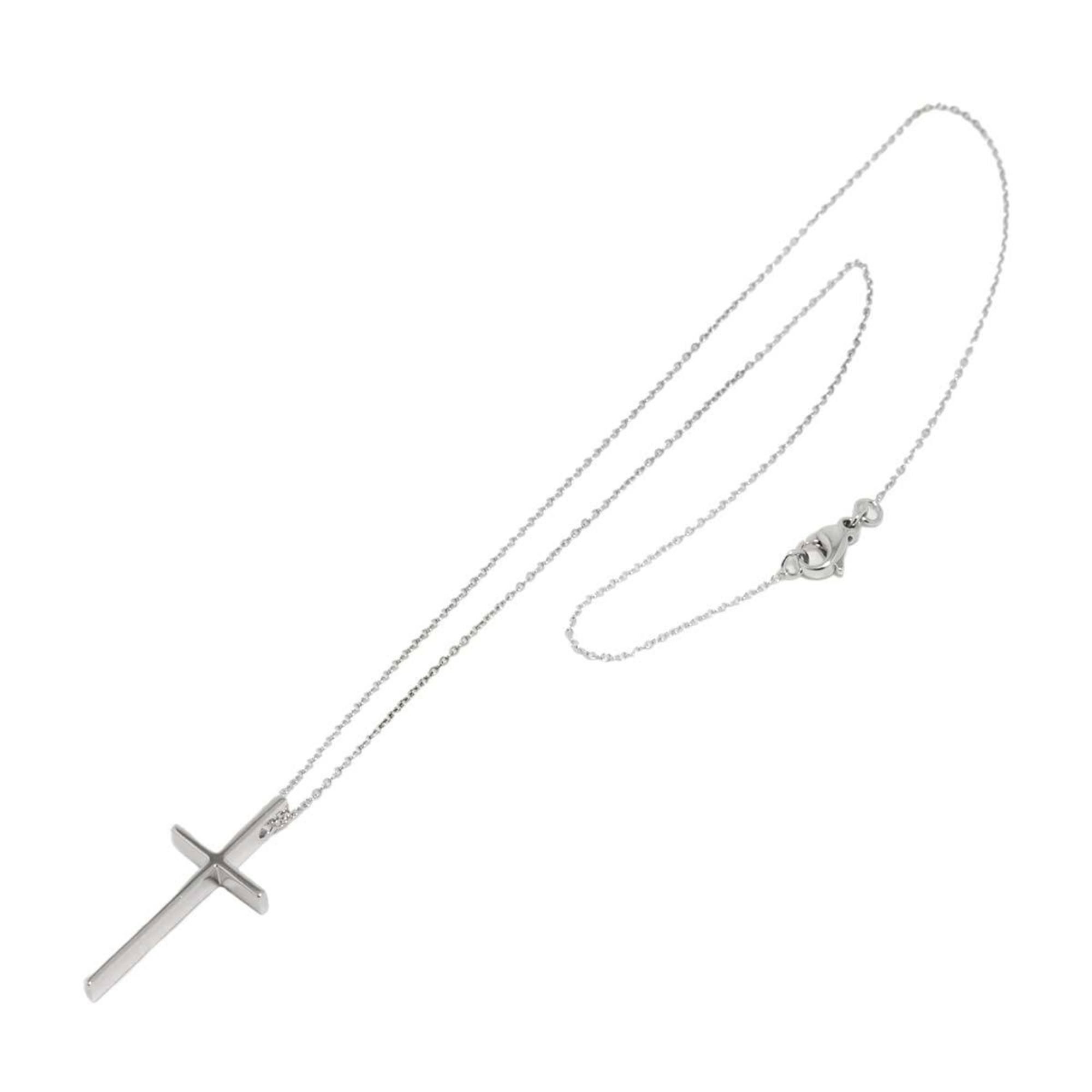 Tiffany & Co. Cross Necklace, 41cm, 18K White Gold, 750
