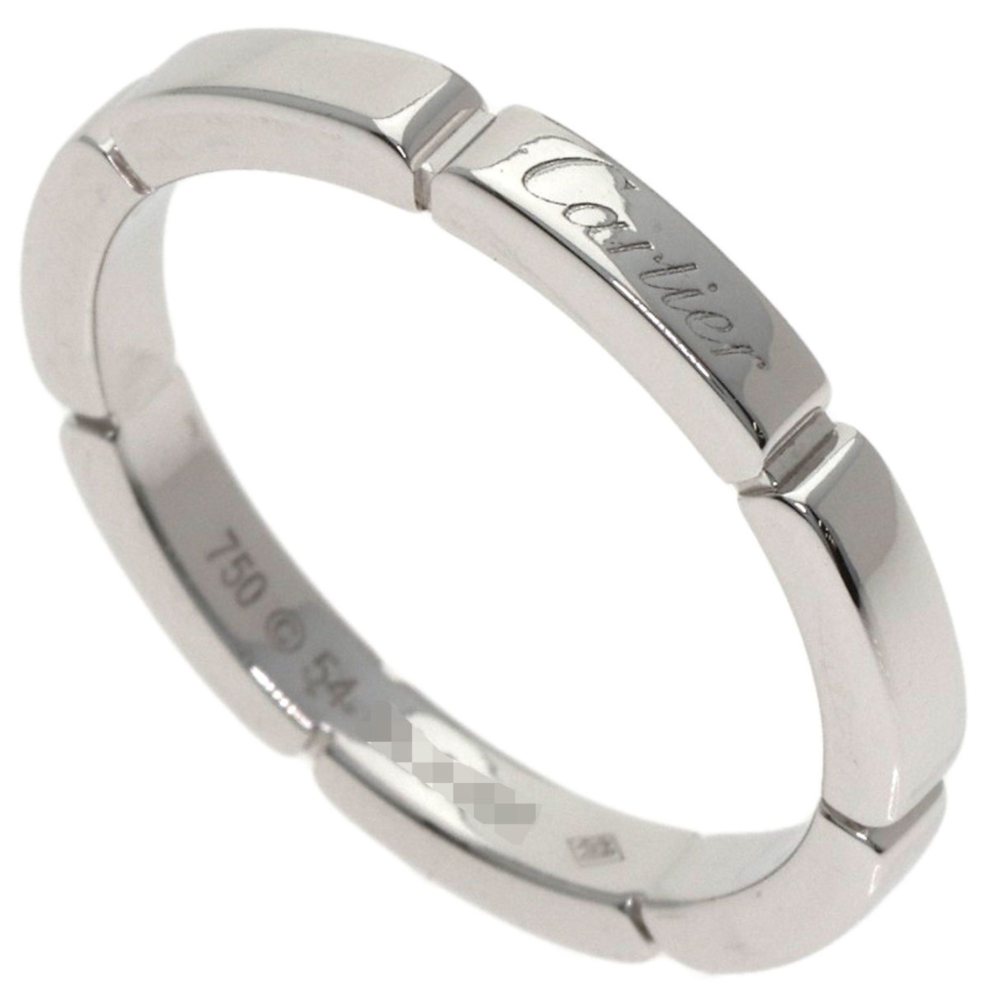 Cartier Maillon Panthère #54 Ring, 18K White Gold, Women's, CARTIER