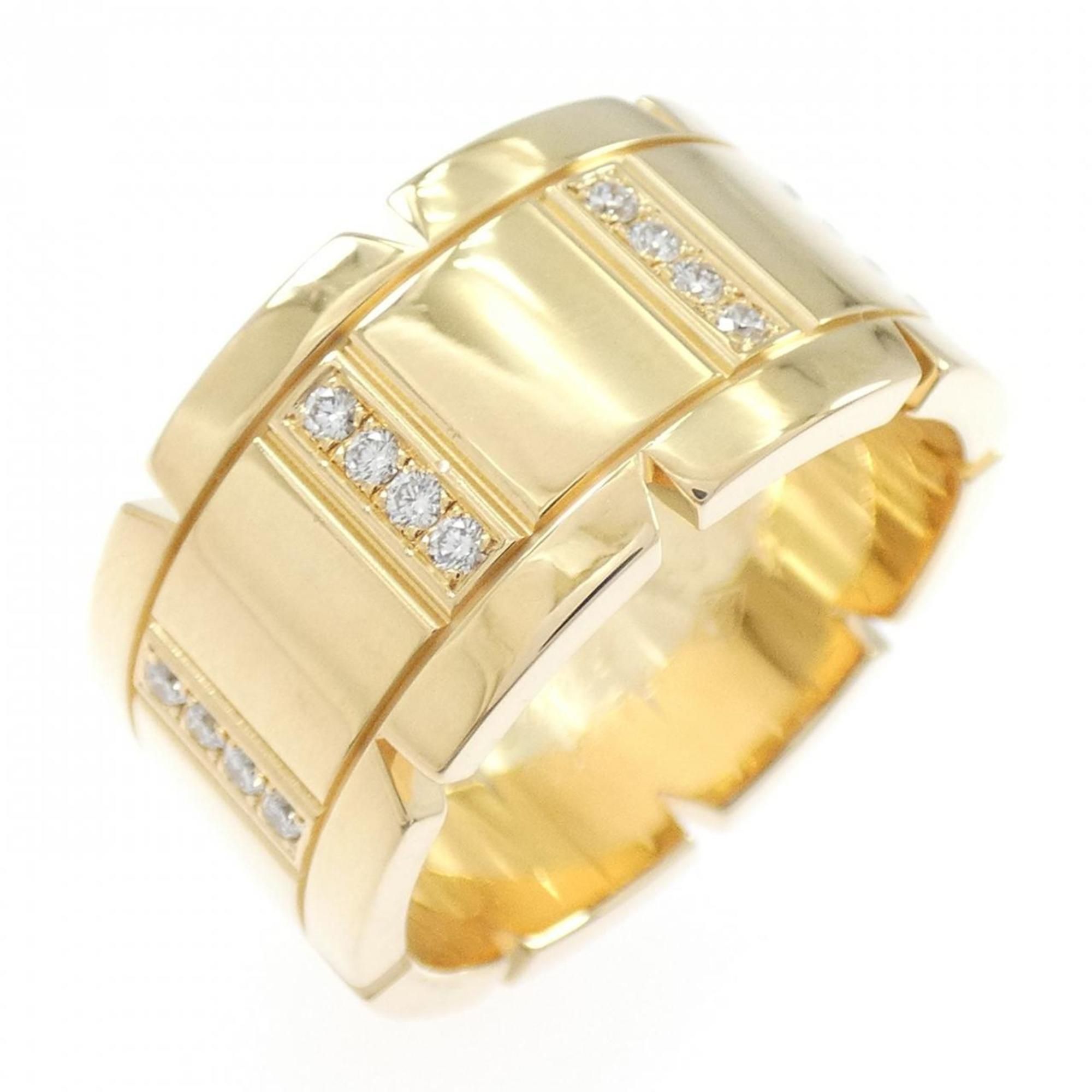 Cartier Tank Française Half Diamond Ring