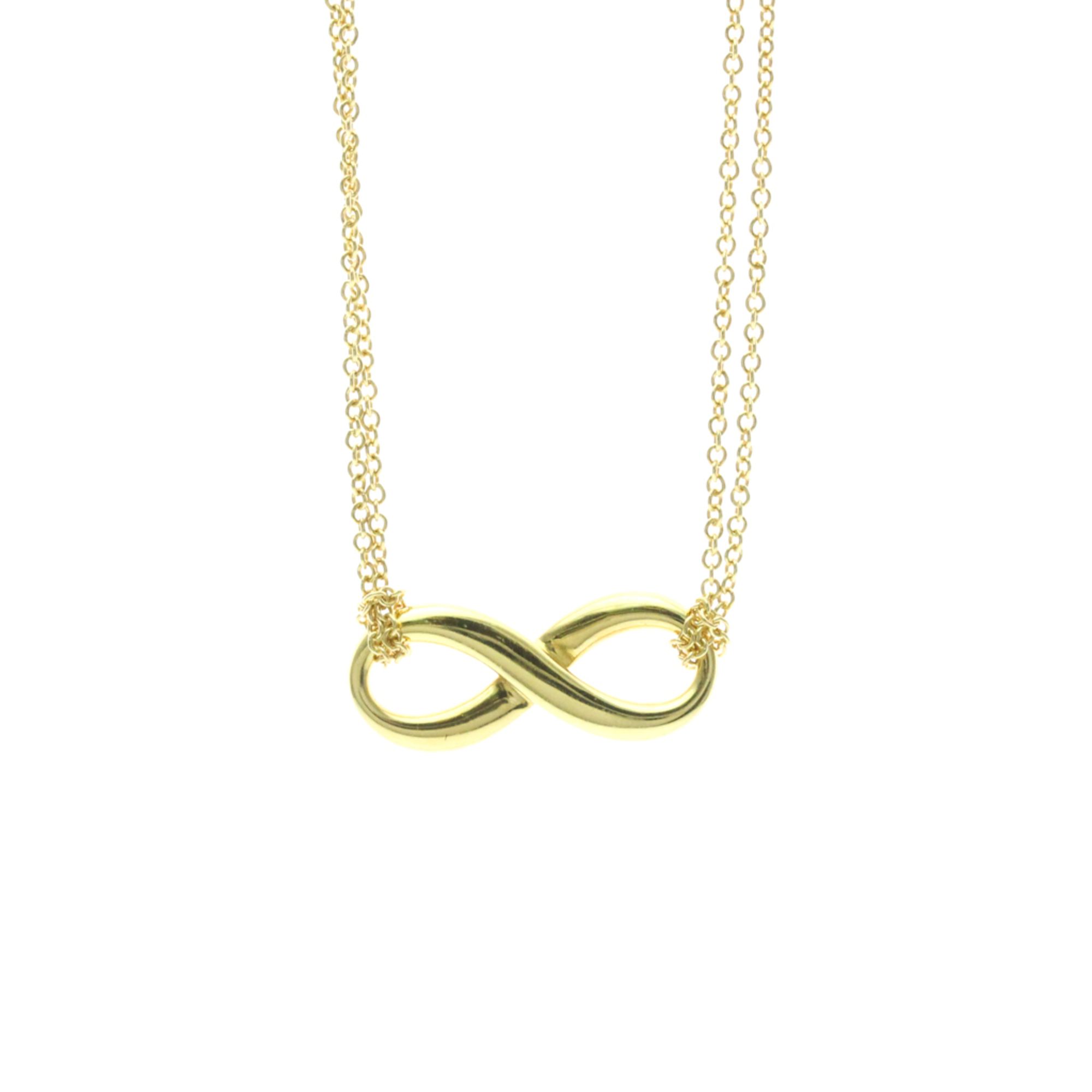 Tiffany Tiffany Infinity Yellow Gold (18K) No Stone Men,Women Fashion Pendant Necklace (Gold)