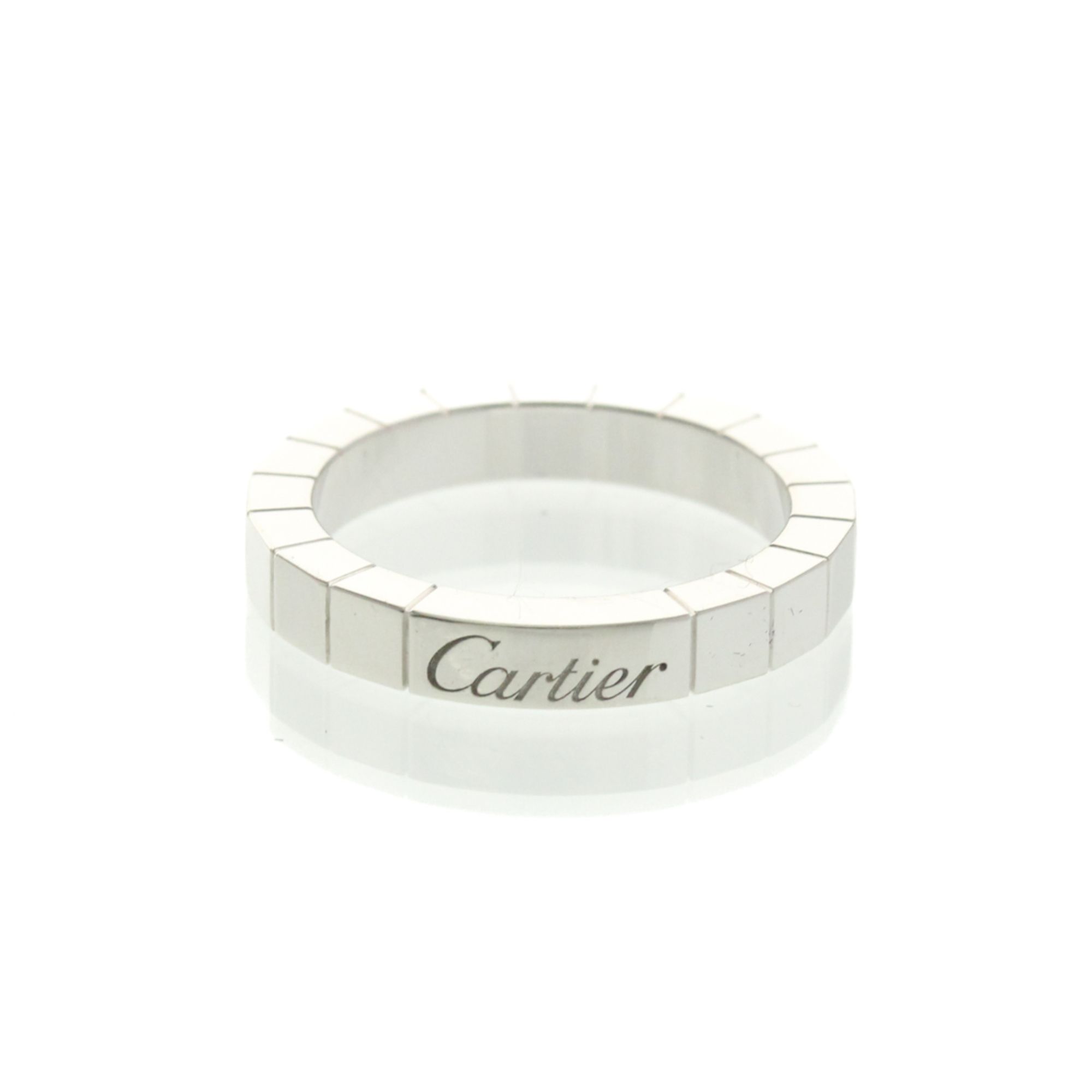 Cartier Lanieres Platinum Fashion No Stone Band Ring Silver