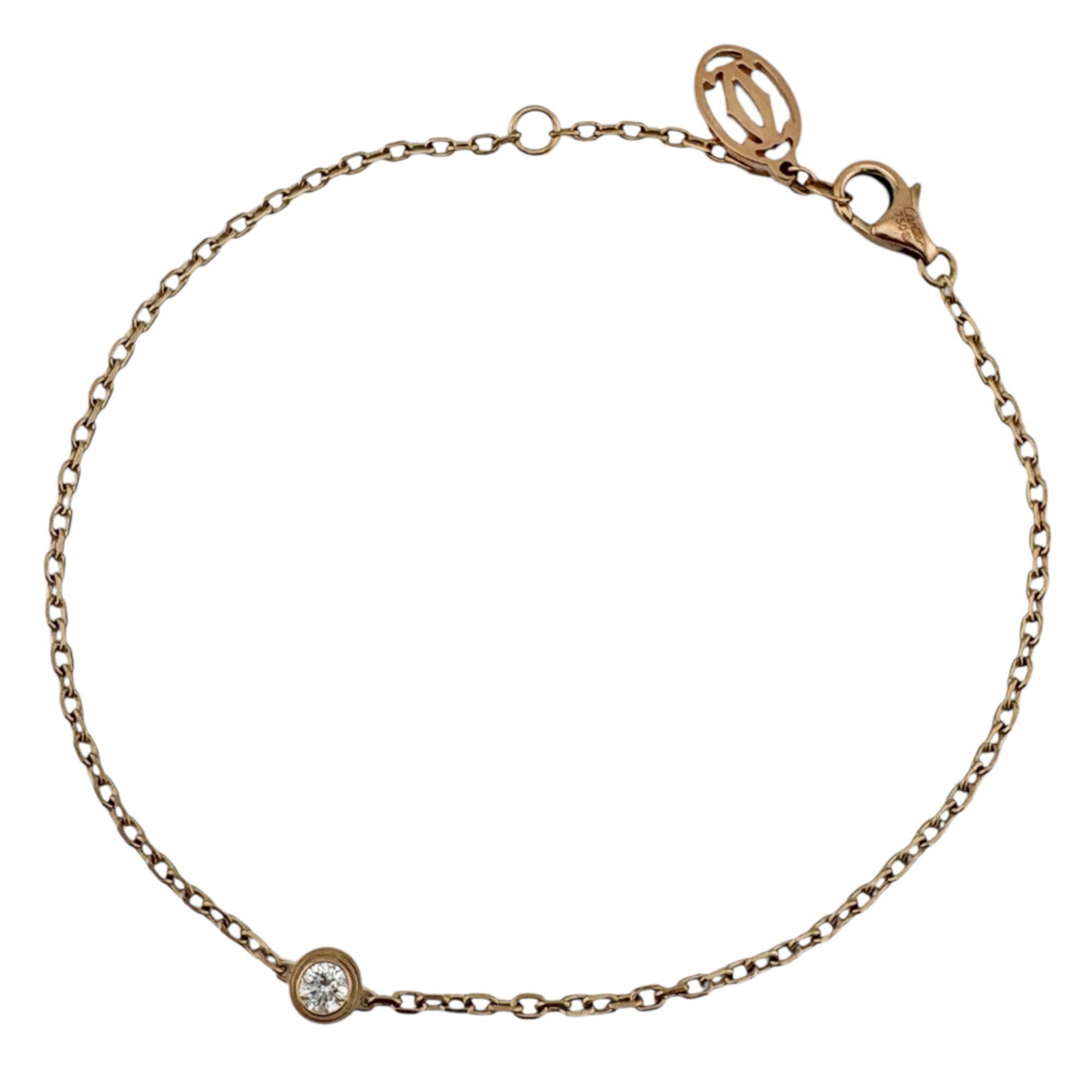 Cartier D'Amour Diamant Léger Necklace, 18k Gold with Diamonds, Women's, Pre-owned