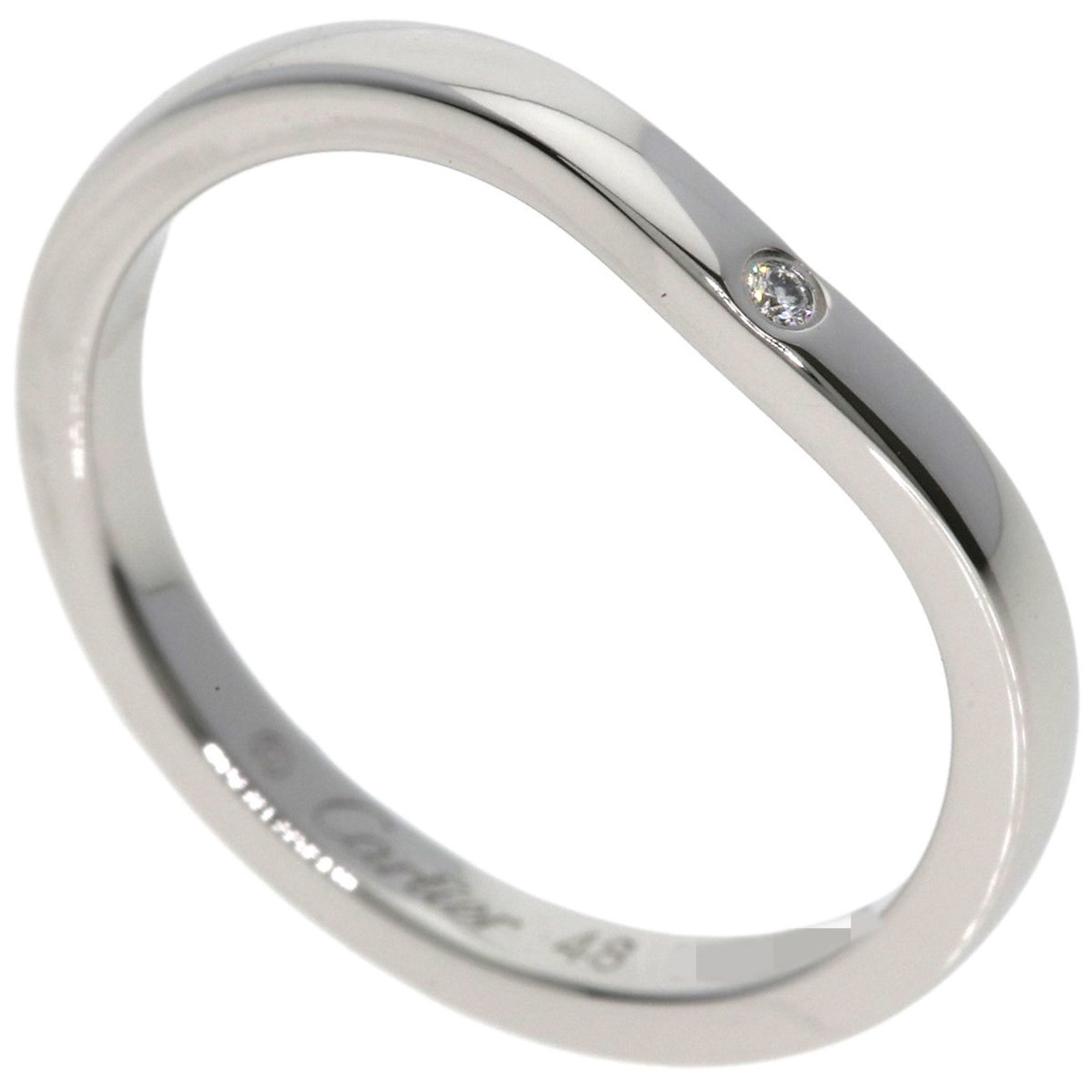 Cartier Ballerina 3-Piece Diamond Ring #48 in Platinum PT950 for Women