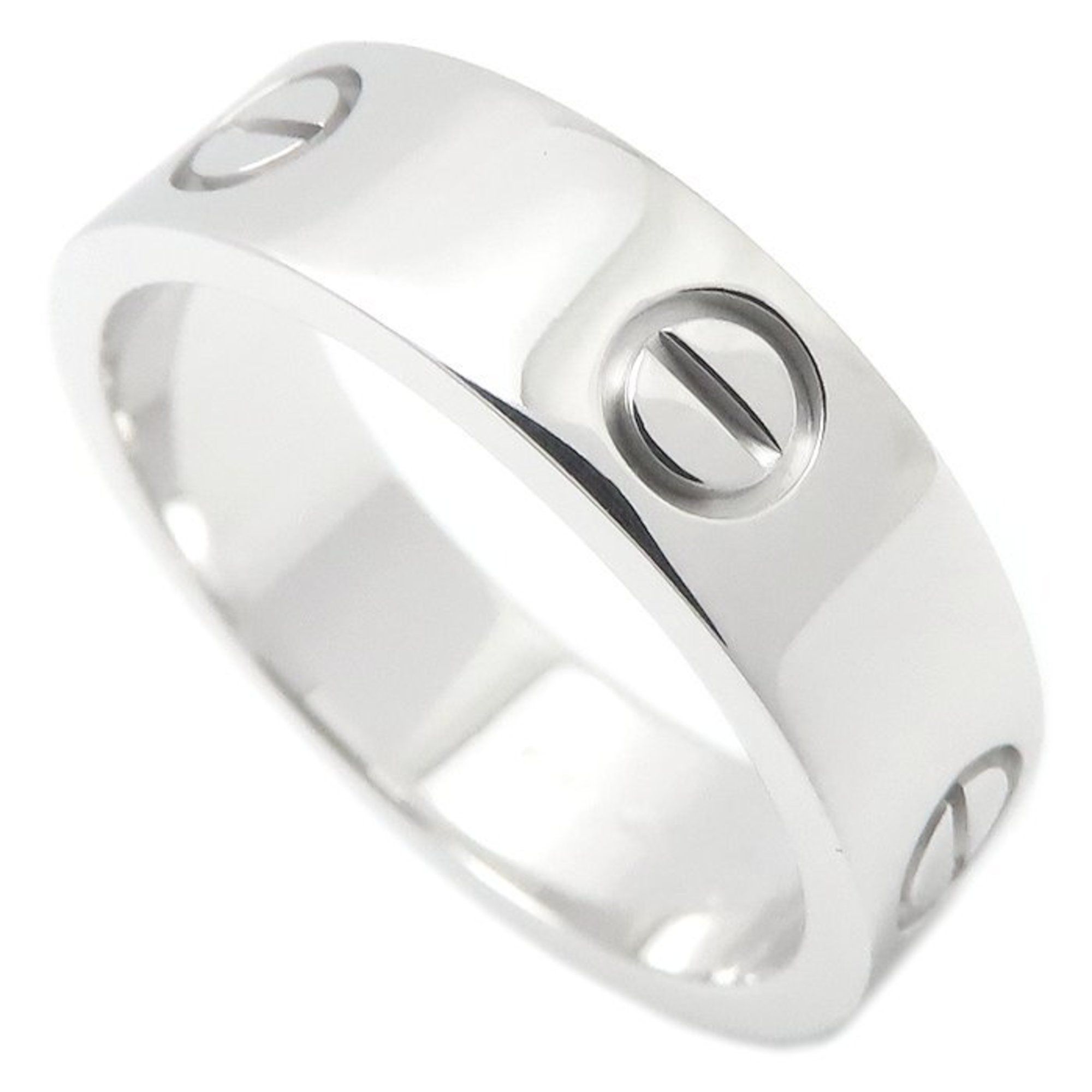 CARTIER Love Ring #59, 18K White Gold, Men's, B4084700 294969