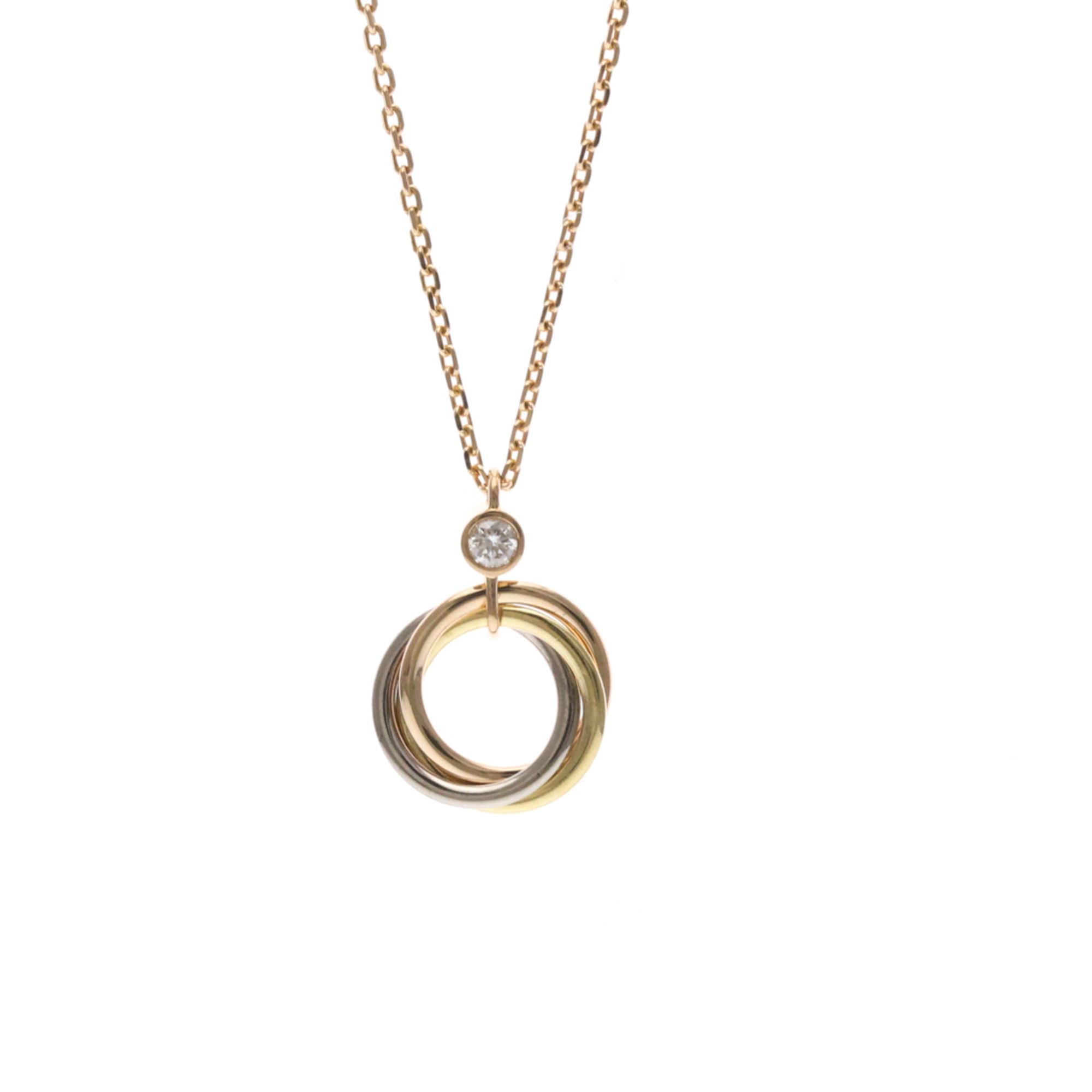 Cartier Trinity Necklace 1P Diamond Necklace Yellow Gold (18K),Pink Gold (18K),White Gold (18K) Diam