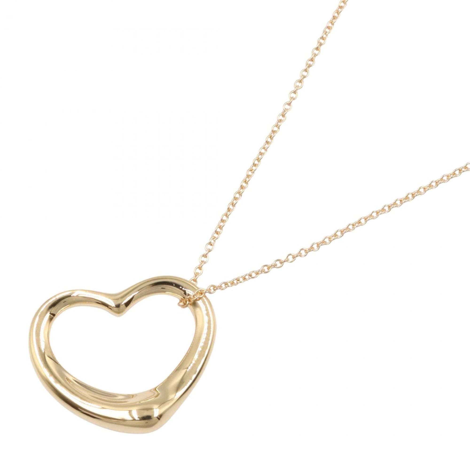 Tiffany & Co. Open Heart Necklace, 18K Yellow Gold, Women's