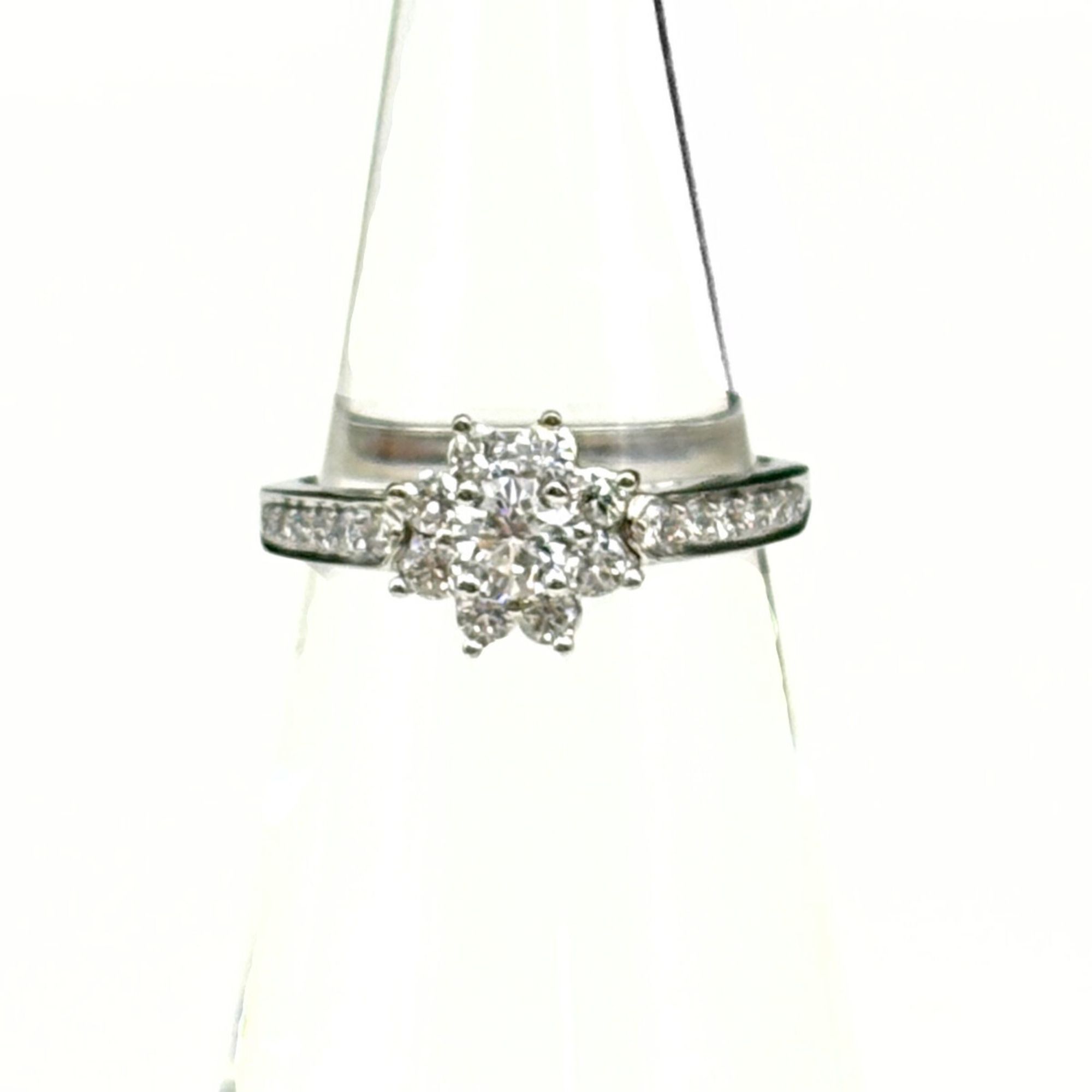 Tiffany & Co. Flora Ring, Platinum, Diamond, Flower Pt950, Women's