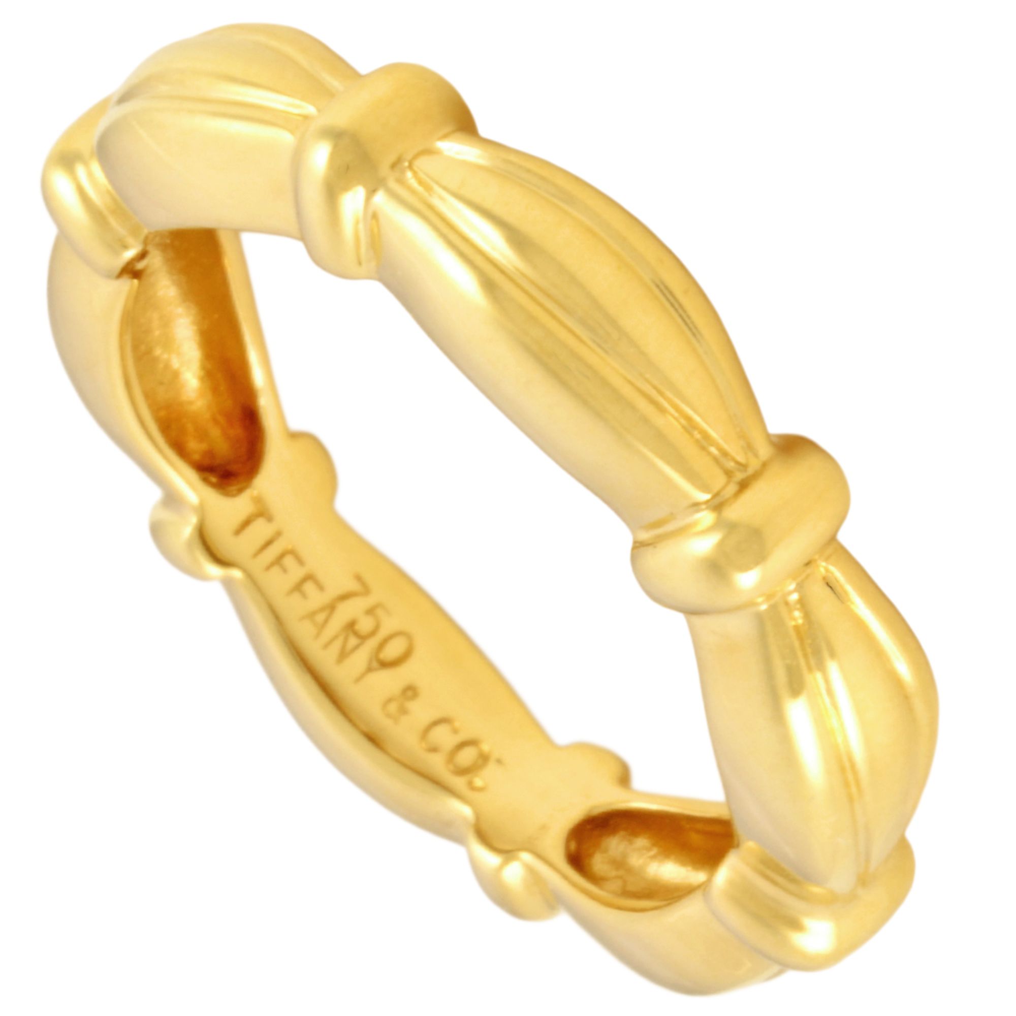 Tiffany & Co. Signature Ring, approximately 4.5g, 18K Yellow Gold