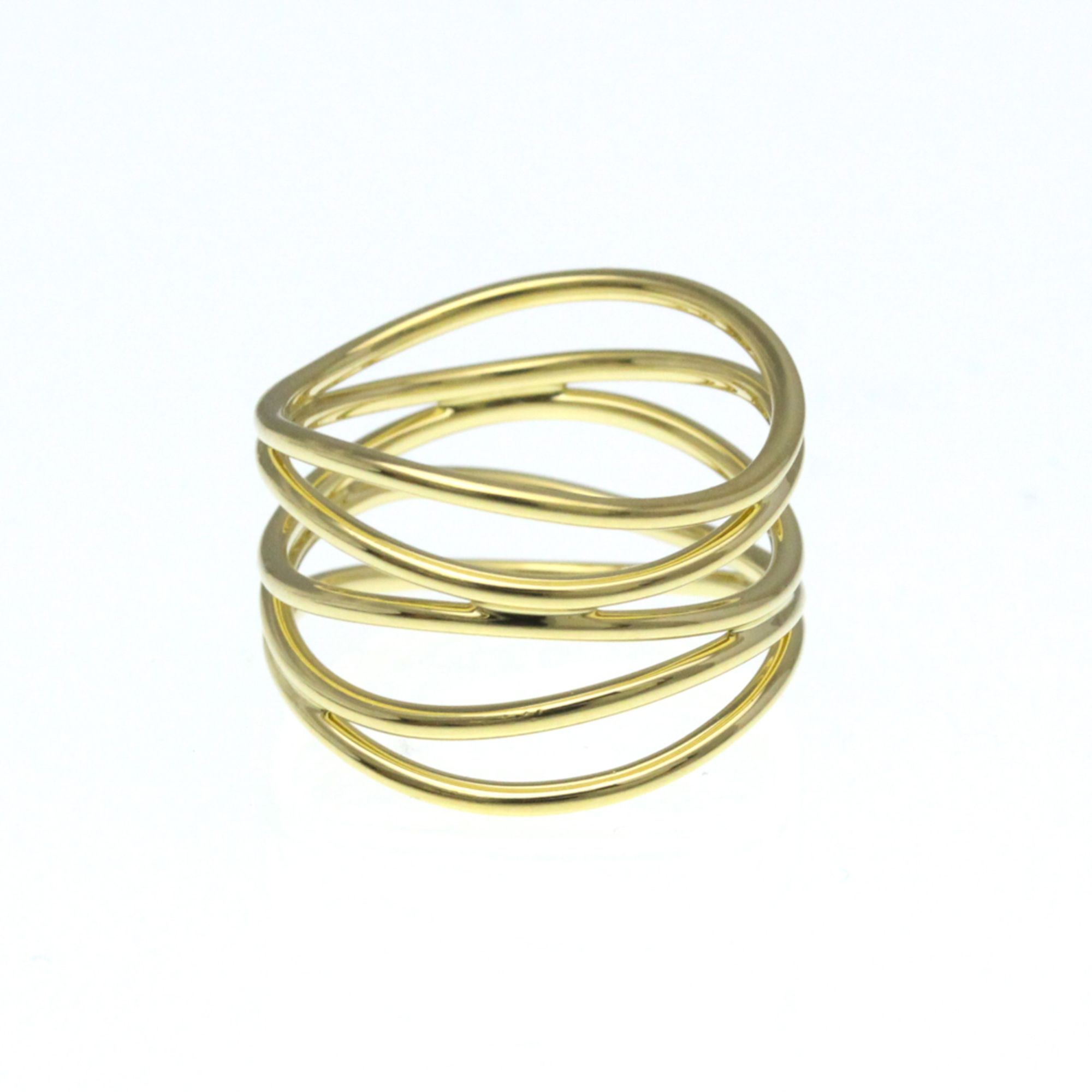 Tiffany Wave Ring Yellow Gold (18K) Fashion No Stone Band Ring Gold