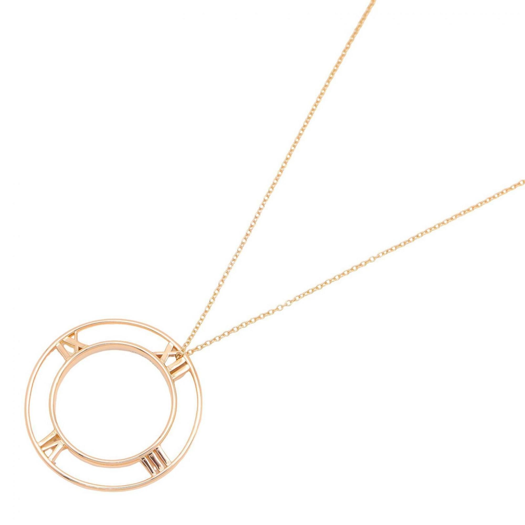 Tiffany & Co. Atlas Open Medallion Necklace in 18K Pink Gold for Men and Women