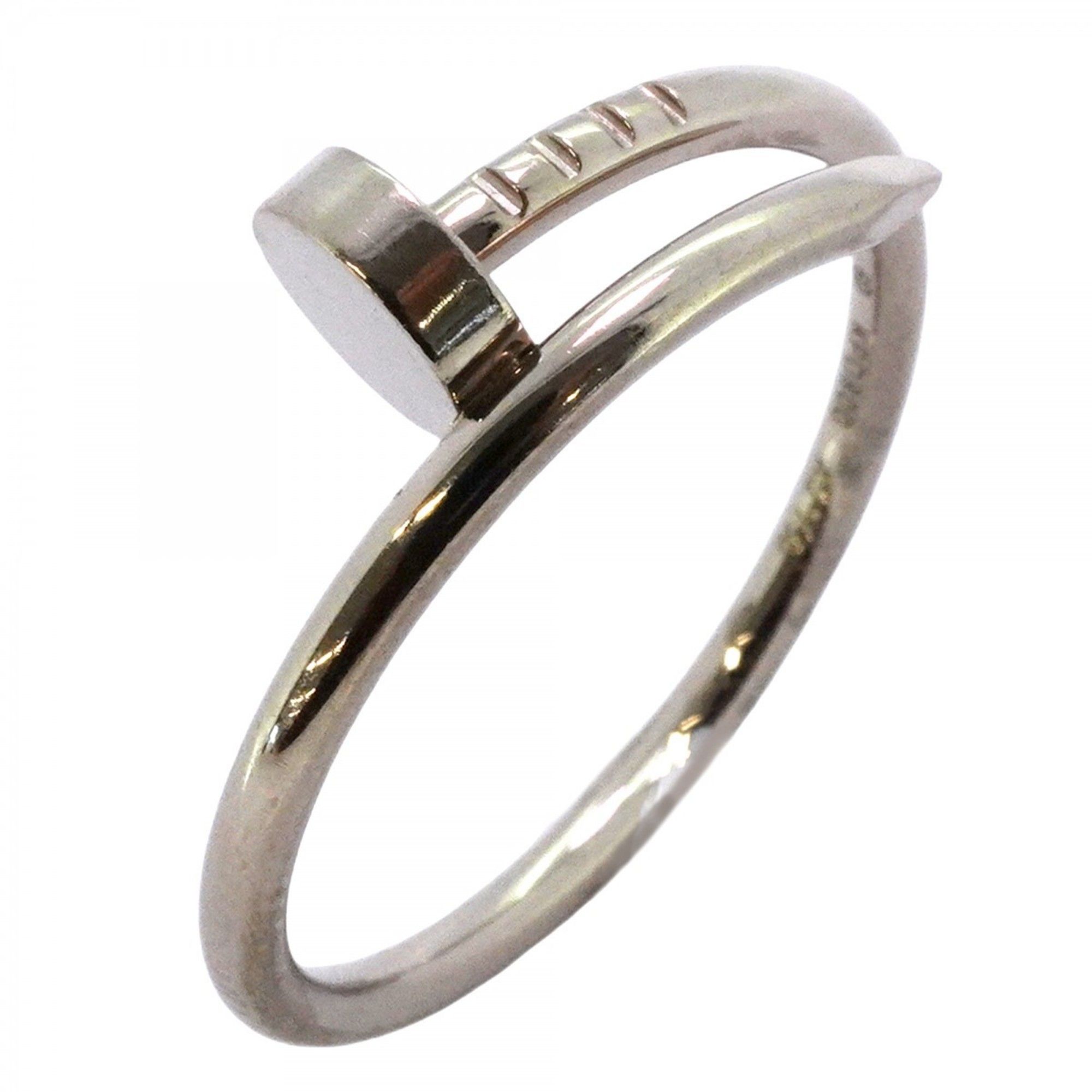 Cartier Juste un Clou Small Ring, 18K White Gold, #60, Men's