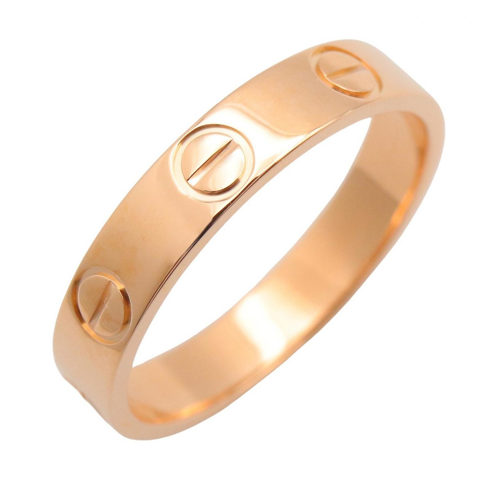 Cartier Mini Love Ring, 18K Pink Gold, for Men and Women.
