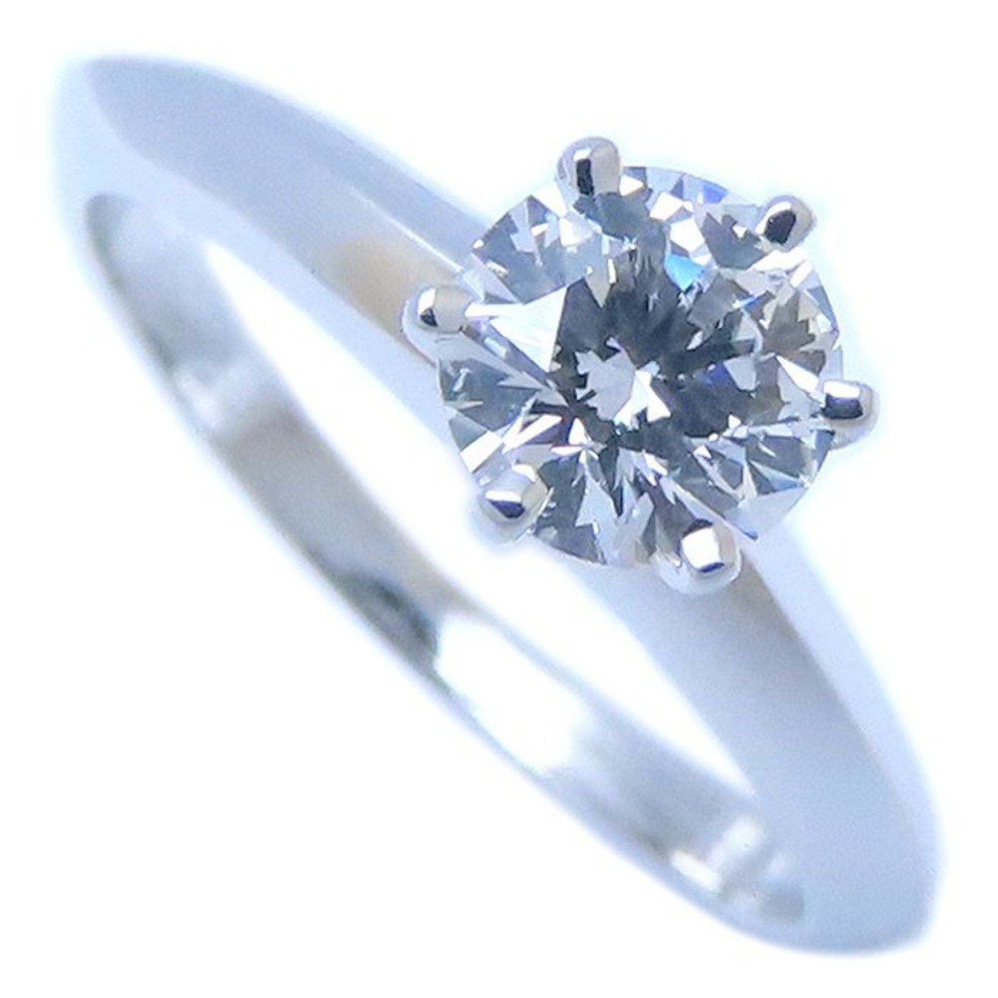 TIFFANY & Co. Tiffany Solitaire Ring with a 0.56ct Single Diamond in Pt950 Platinum, Women's, 294438
