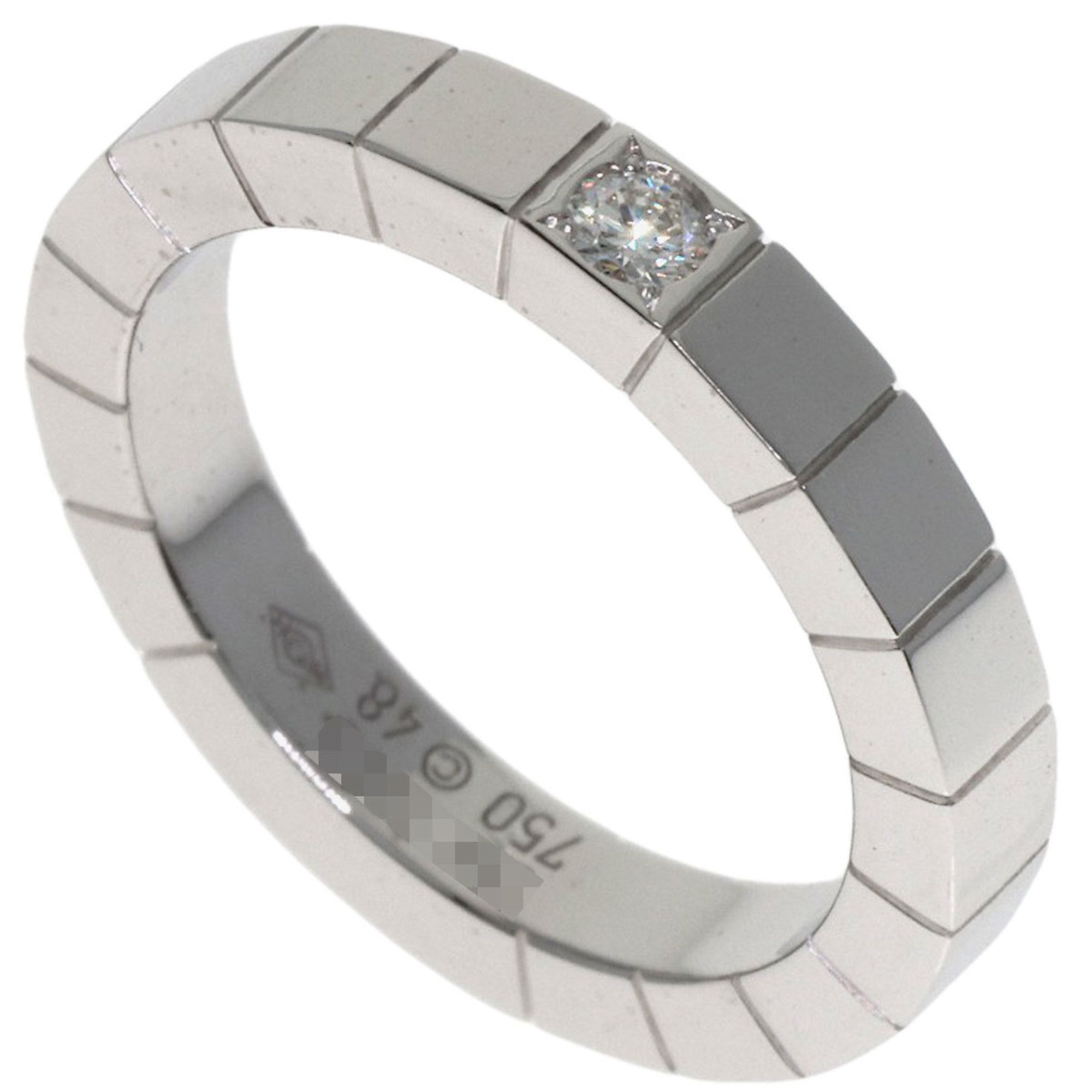Cartier Lanier 1P Diamond #48 Ring in 18K White Gold for Women