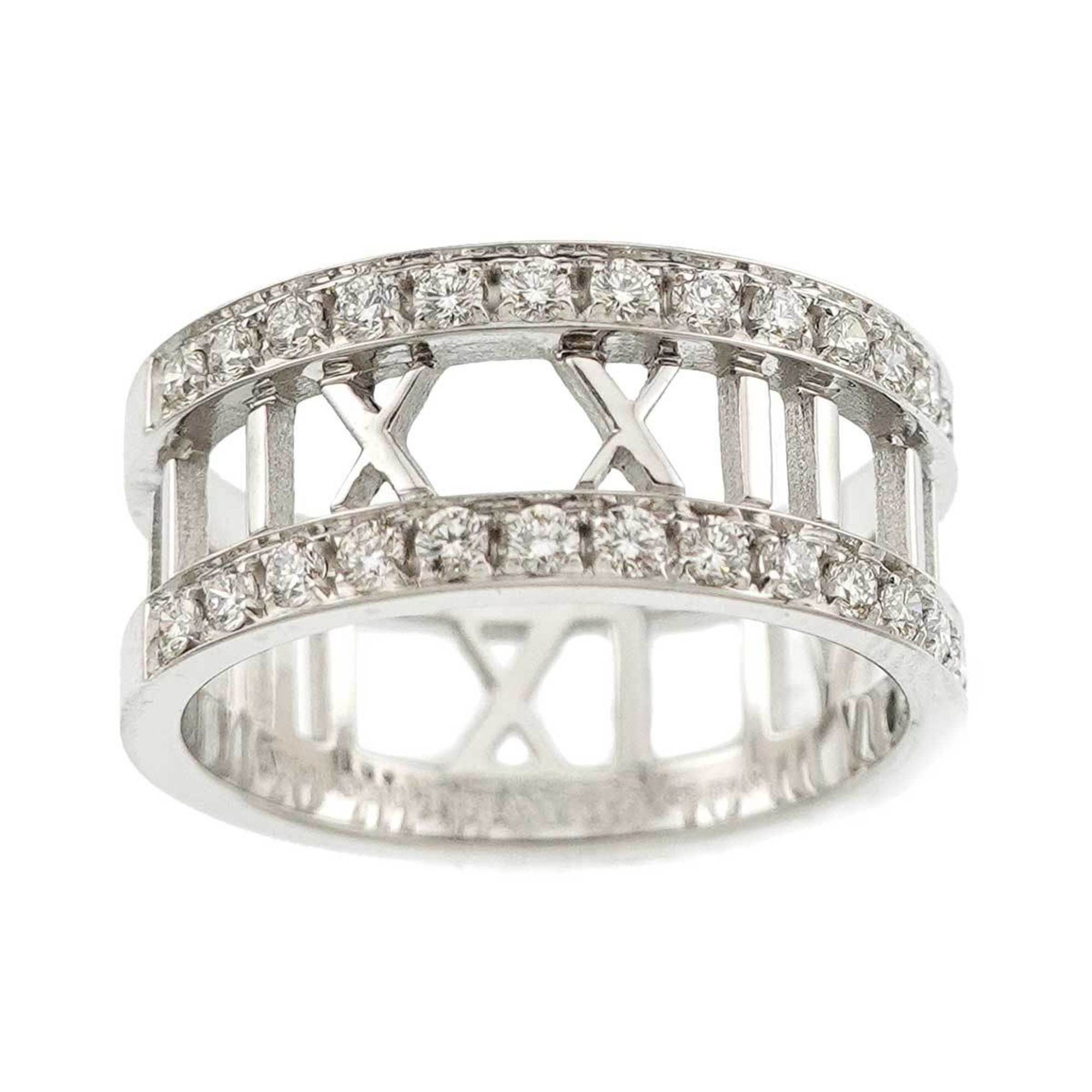 Tiffany & Co. Atlas 1 Diamond Ring in 18K White Gold (750)