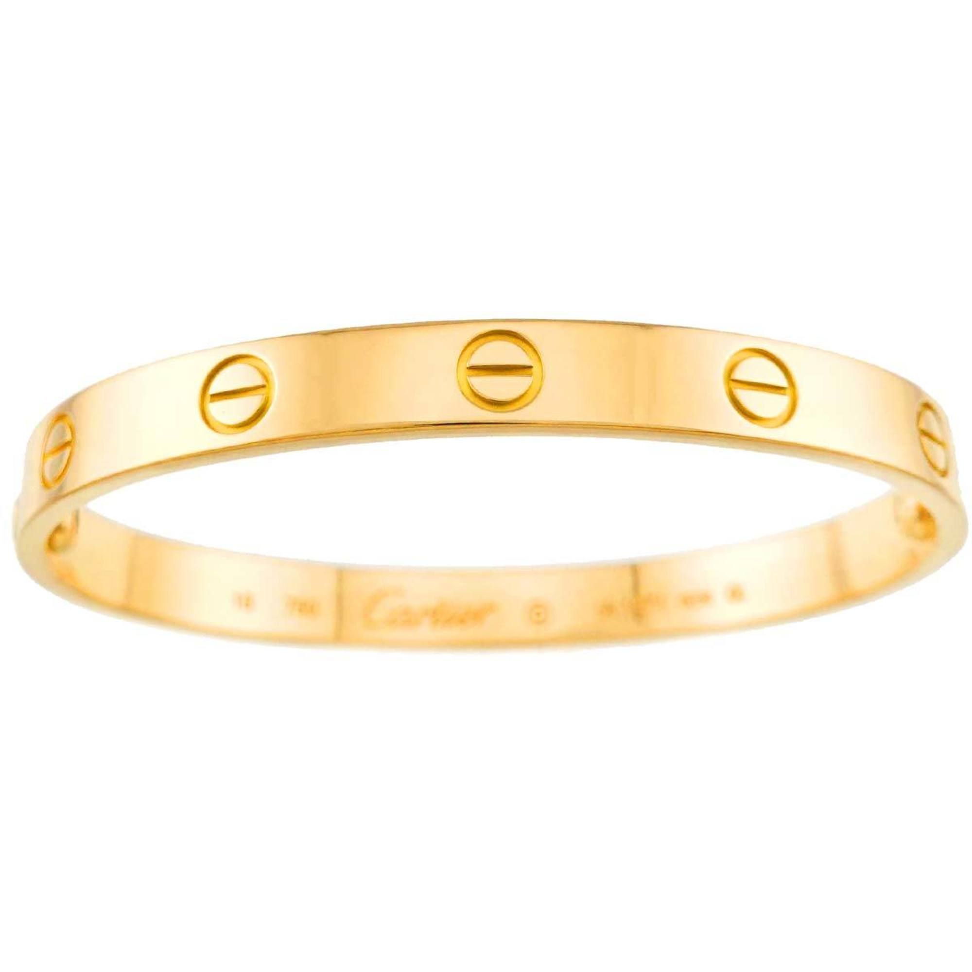 Cartier Love Bracelet #16 18K Yellow Gold 750 Bangle