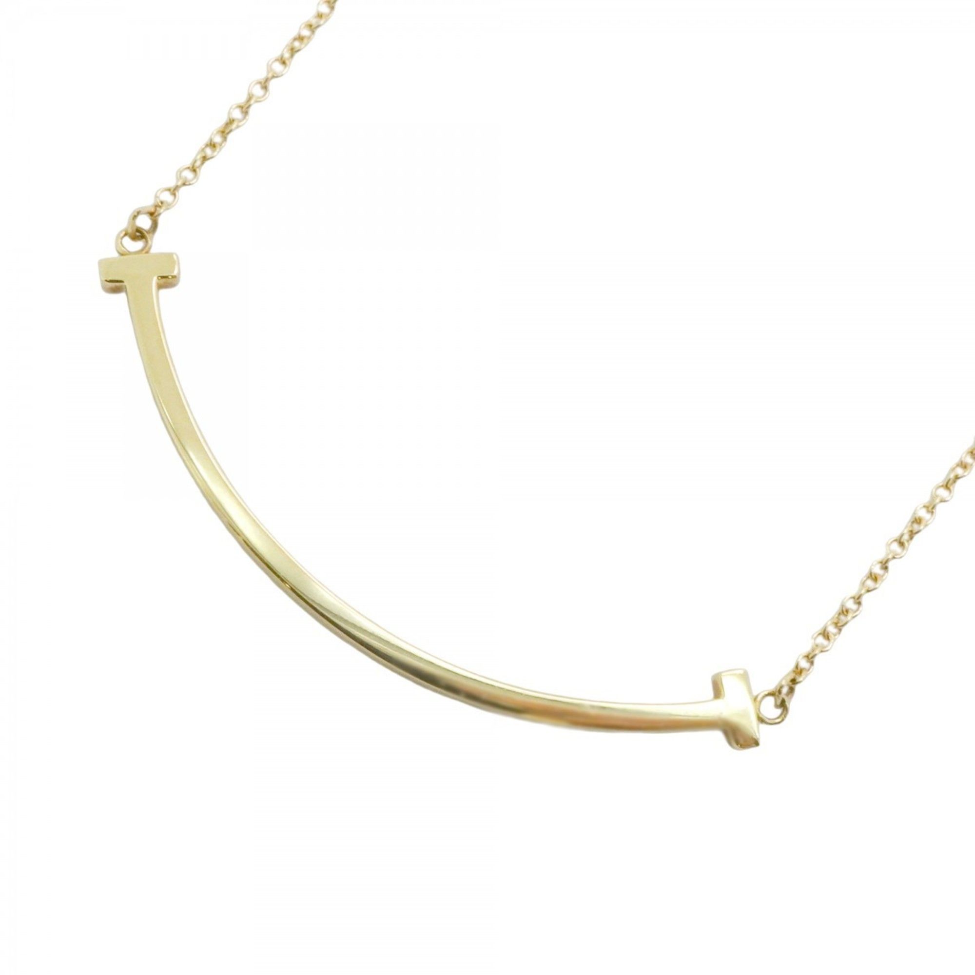 Tiffany T Smile Small Necklace in 18KYG Yellow Gold for Women