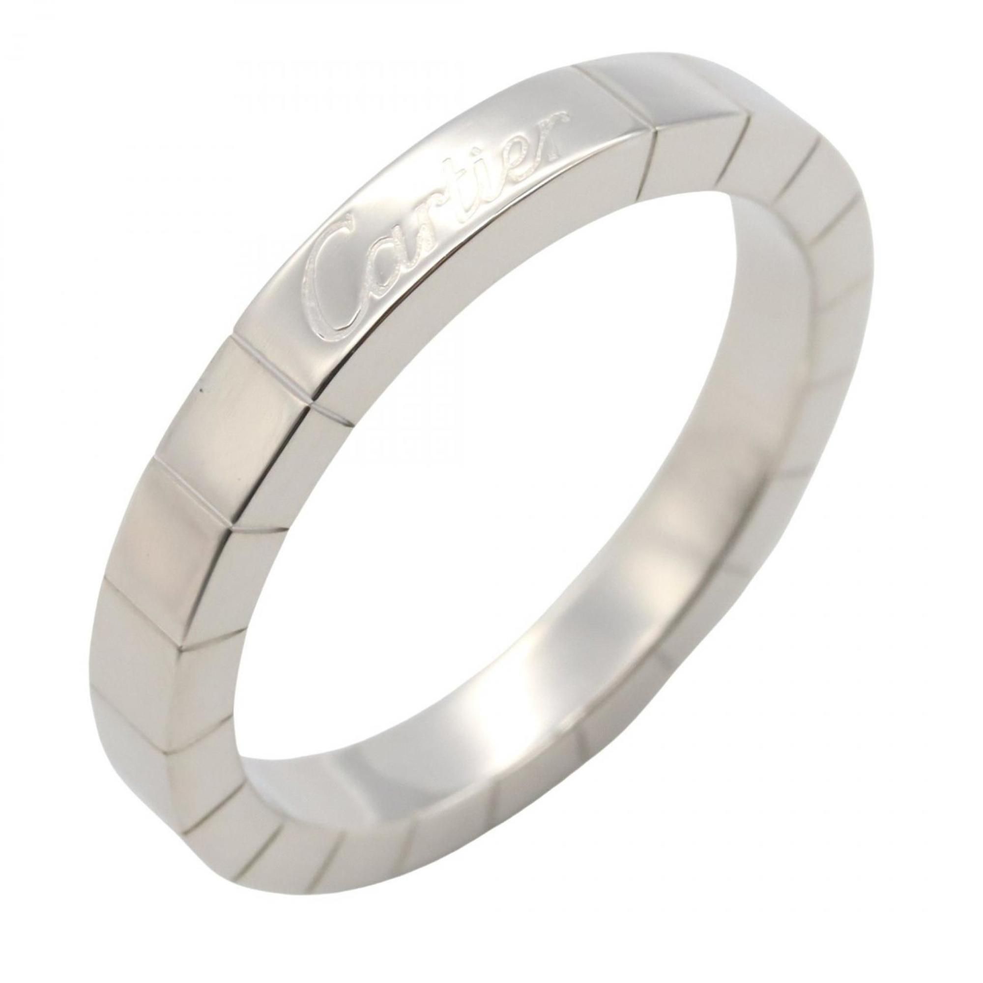 Cartier Lanier Ring, 18K White Gold, Silver, for Men and Women, B4045055