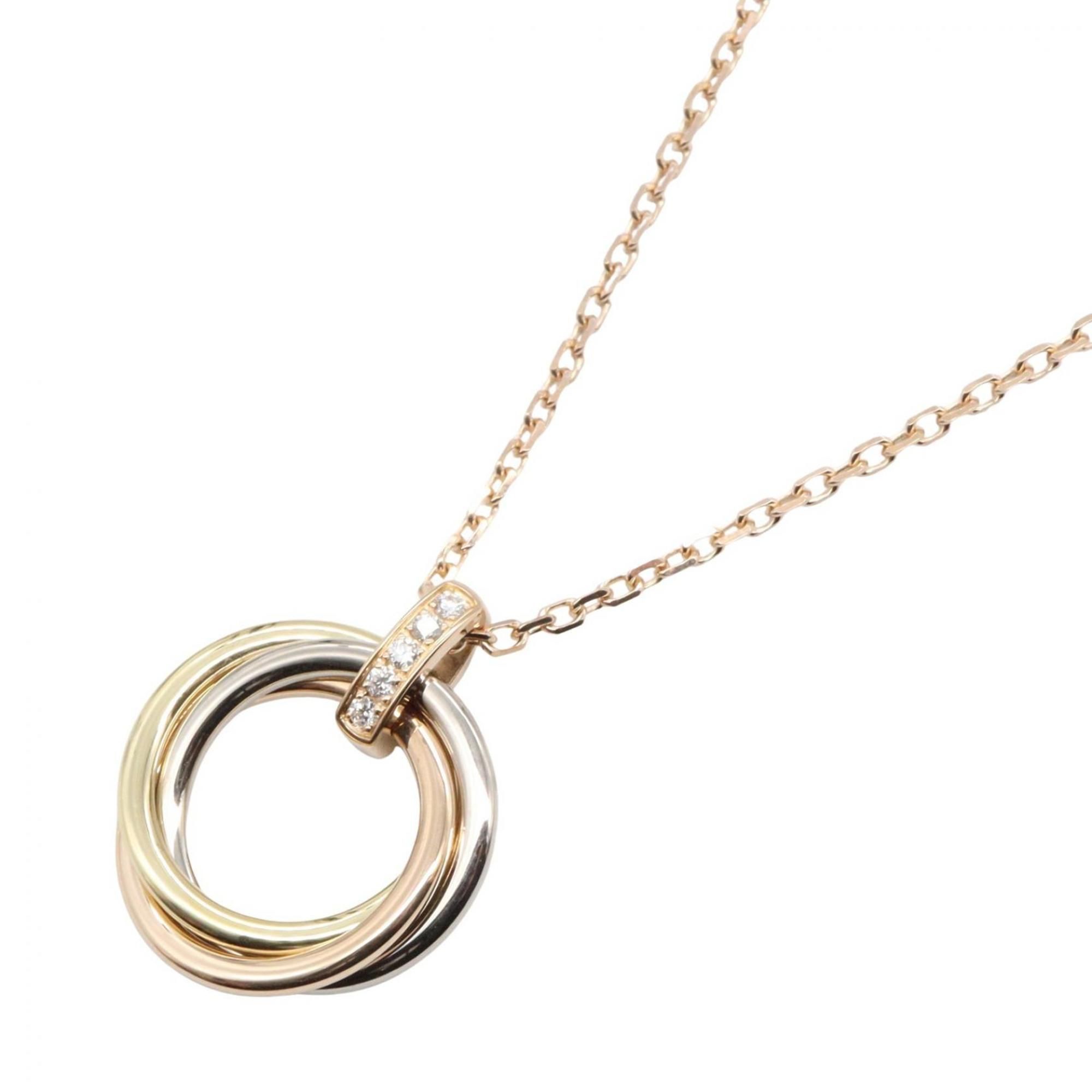 Cartier Trinity Necklace, 5-piece set, in 18K yellow gold, white or pink gold with diamonds. Availab