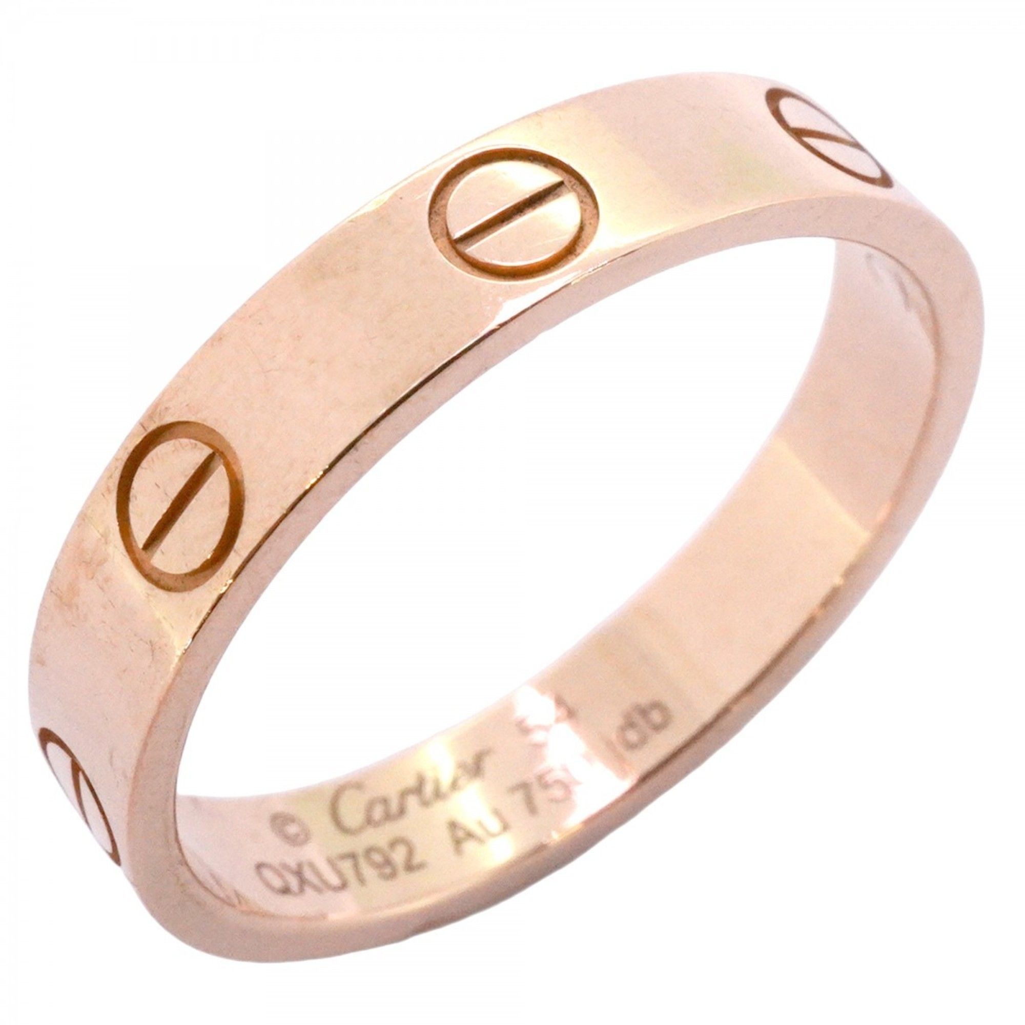 Cartier Mini Love Ring, 18K Pink Gold, #54, Women's, P2276206