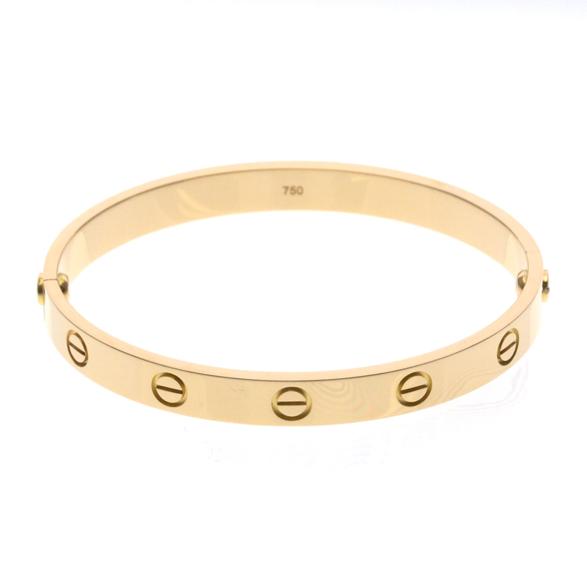 Cartier Love Bracelet Pink Gold (18K) No Stone Bangle Pink Gold