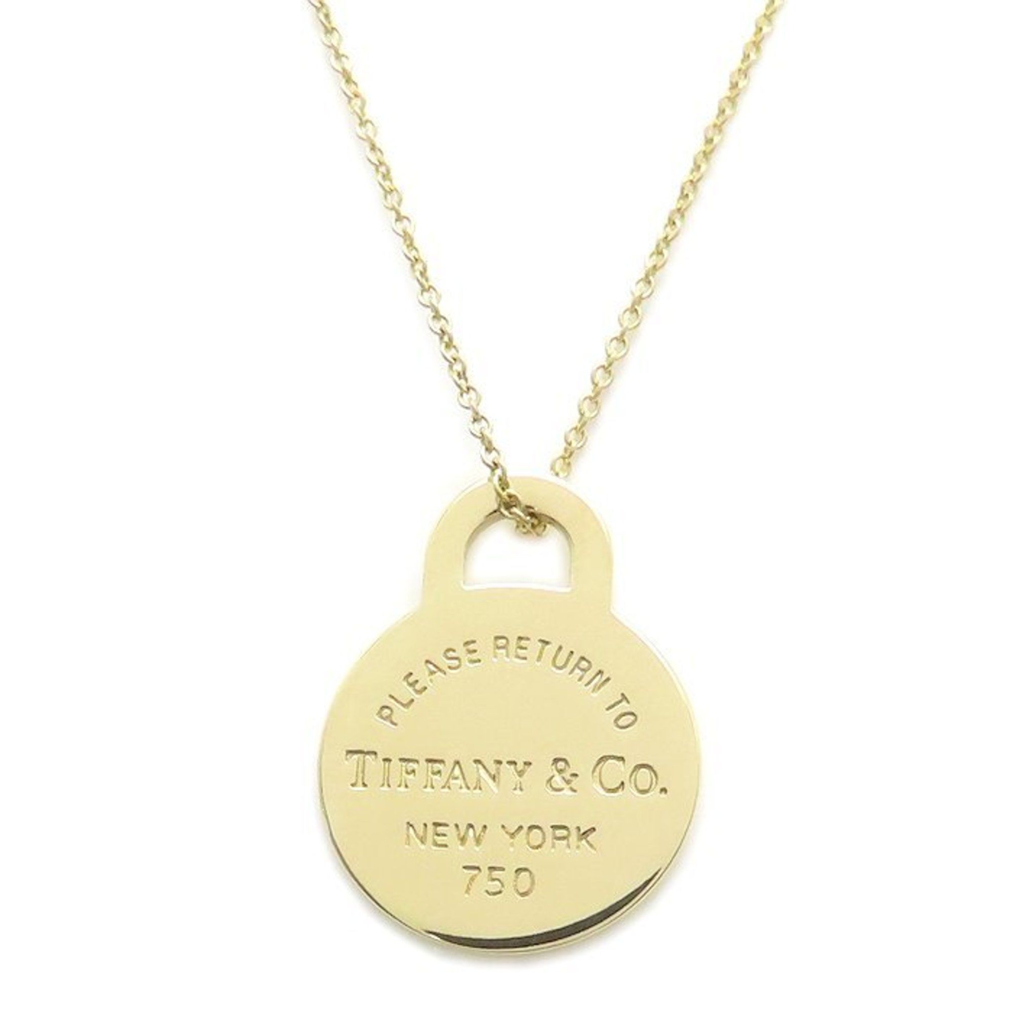 TIFFANY & Co. Return to Tiffany Necklace, 18K Yellow Gold, Women's, 294943