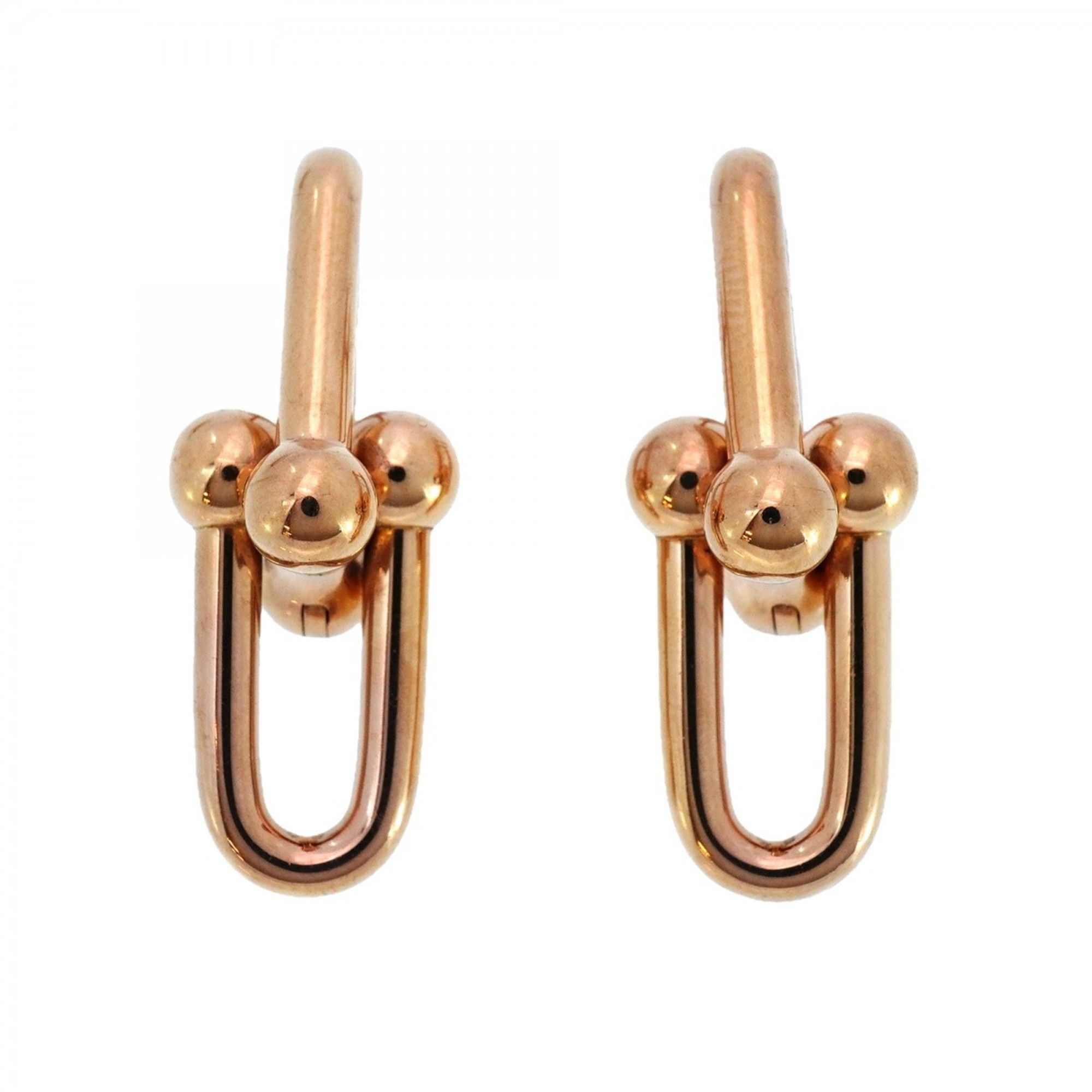 Tiffany earrings hardware 18KPG pink gold ladies