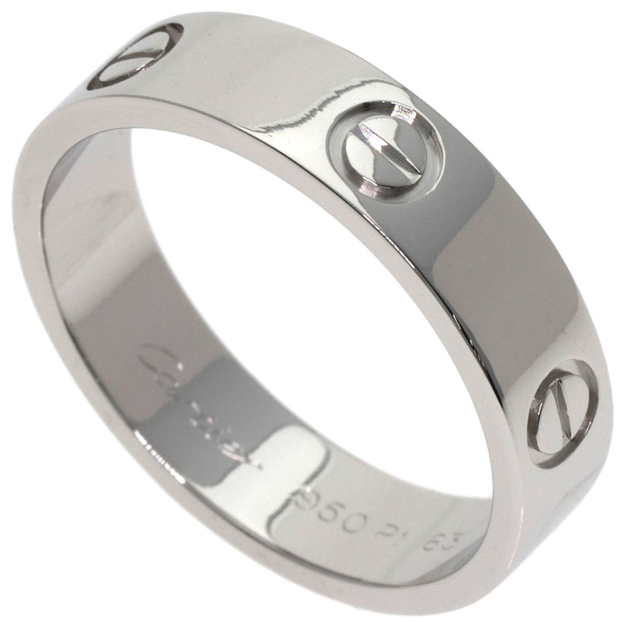 Cartier Love Ring #63 Platinum PT950 Unisex