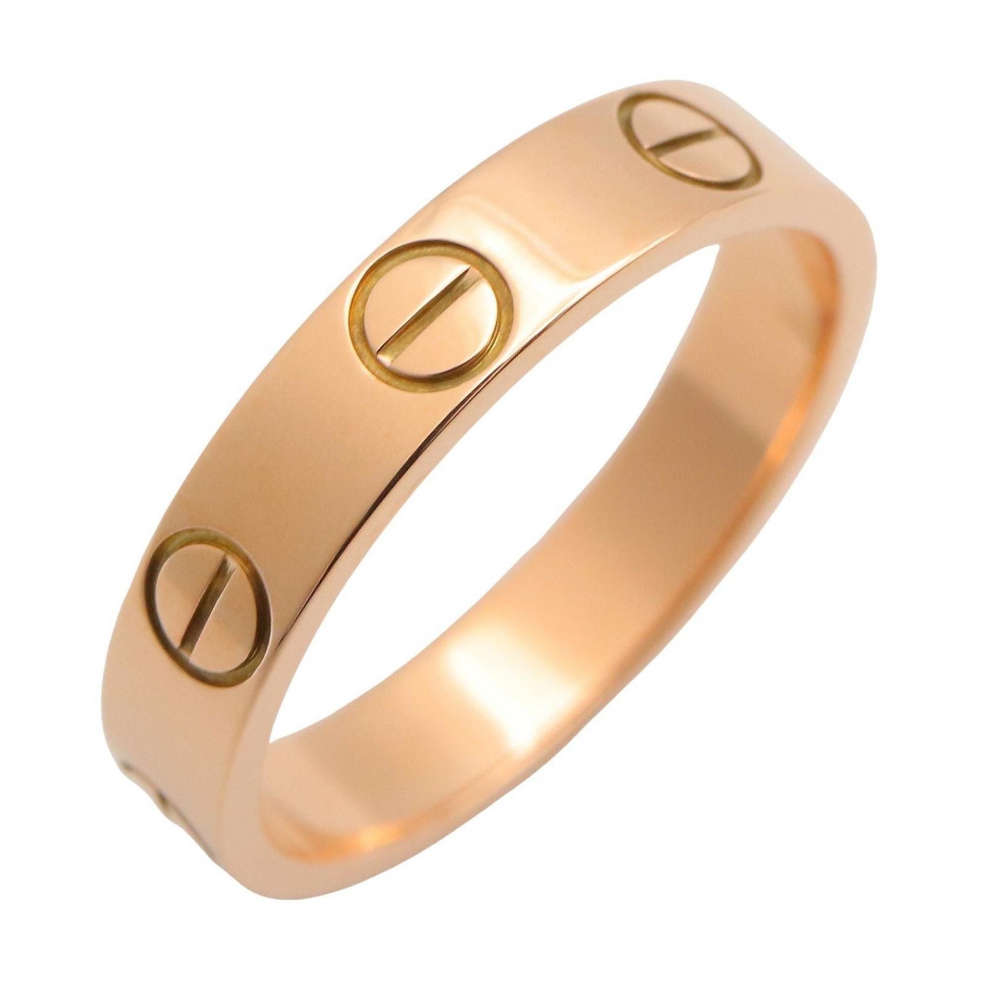 Cartier Mini Love Ring, 18K Pink Gold, for Men and Women.