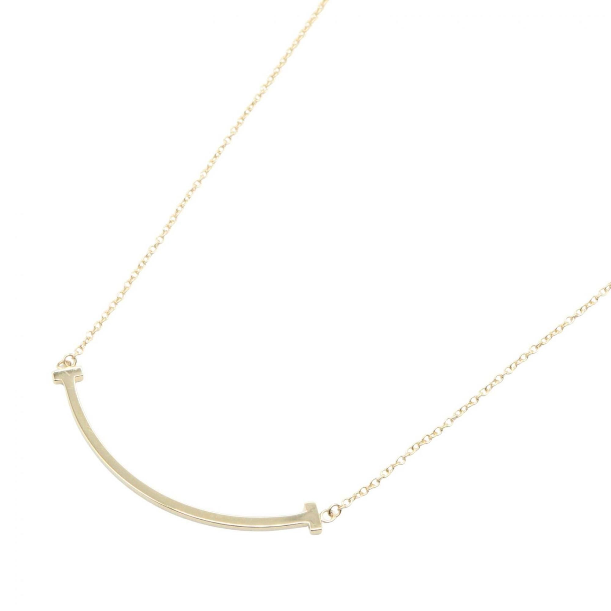 Tiffany & Co. T Smile Necklace, Small, 18K Yellow Gold, Women's, 60011679