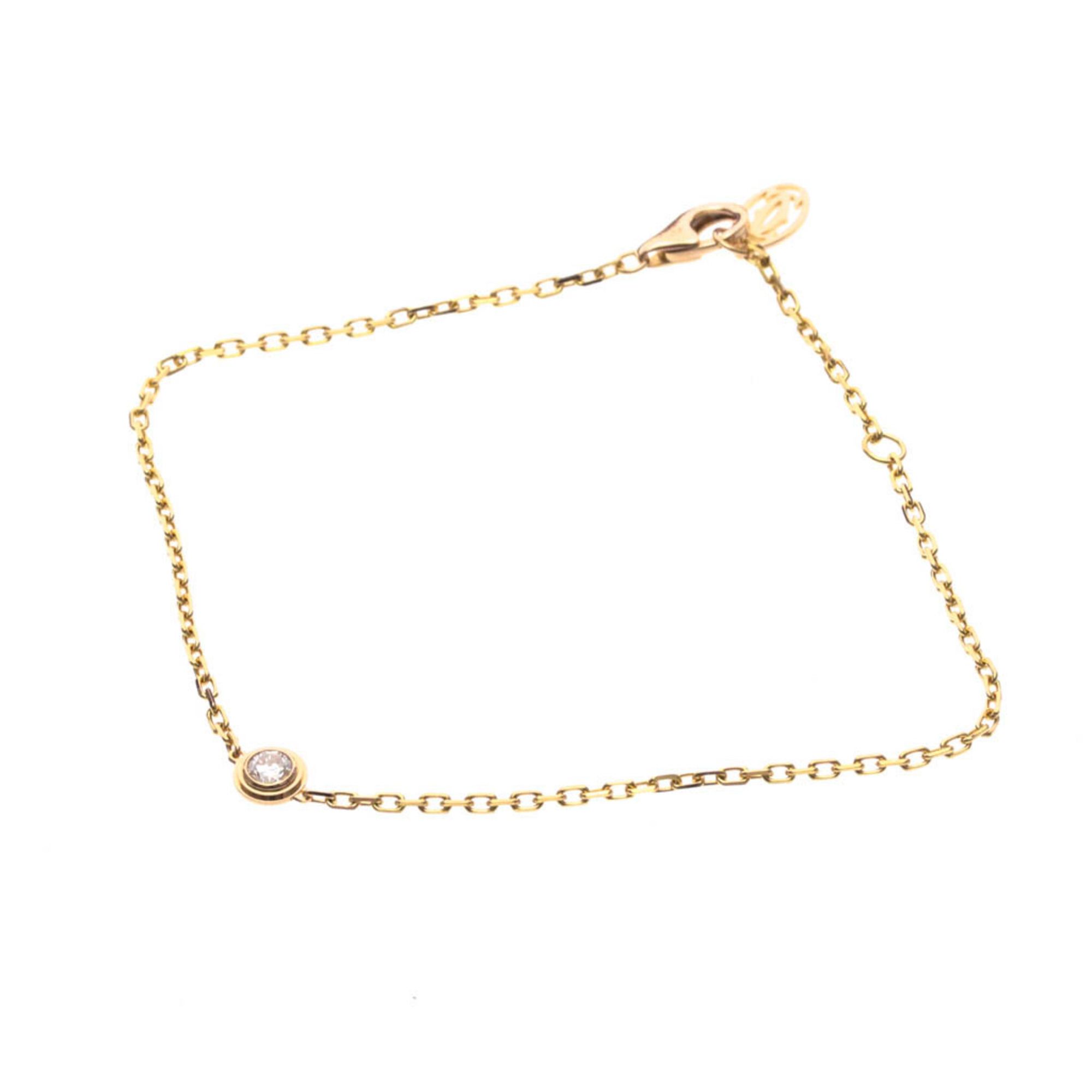 Cartier D'Amour Bracelet LM Pink Gold (18K) Diamond Charm Bracelet Pink Gold