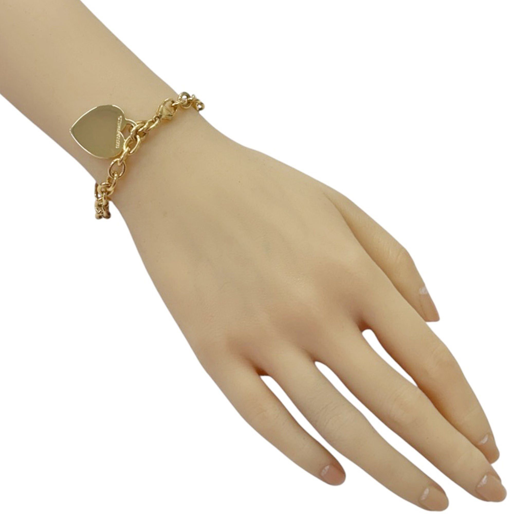 Tiffany Return to Heart Tag Bracelet, 18k Gold, Women's, Pre-owned, TIFFANY & Co.