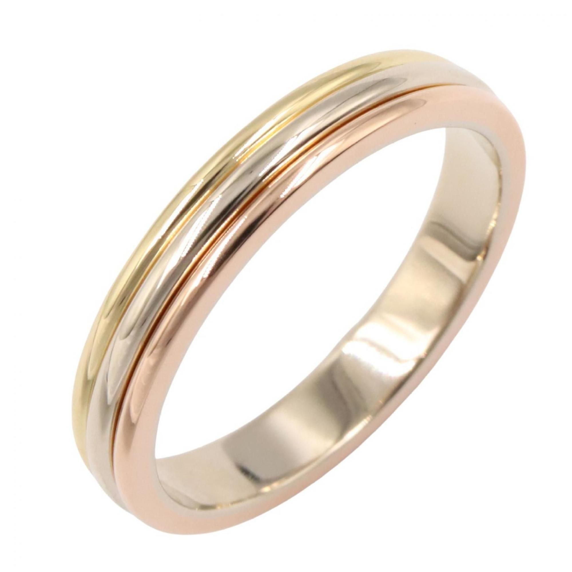 Cartier Vendôme Ring, Jewelry, 18K Yellow Gold, White Pink Men's and Women's, Gold Silver