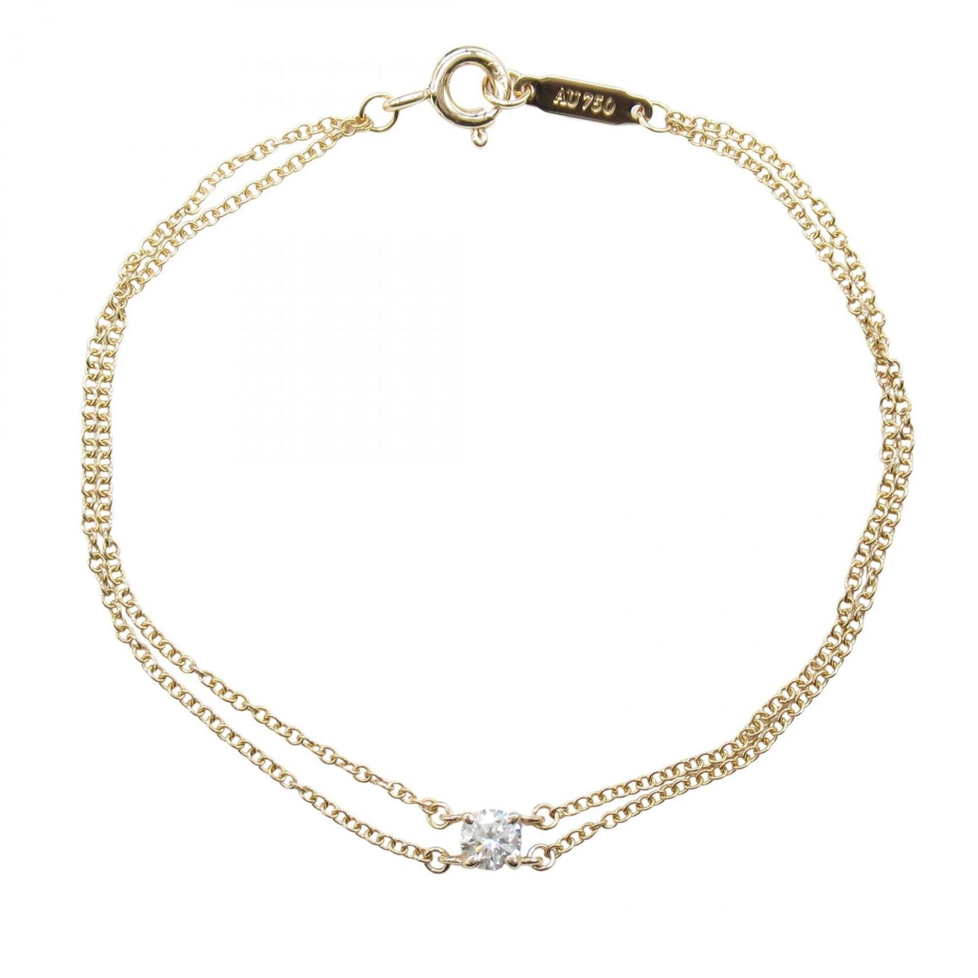 Tiffany & Co. Solitaire Diamond Bracelet in 18K Pink Gold (Pink Gold) for Women. Available and Clear