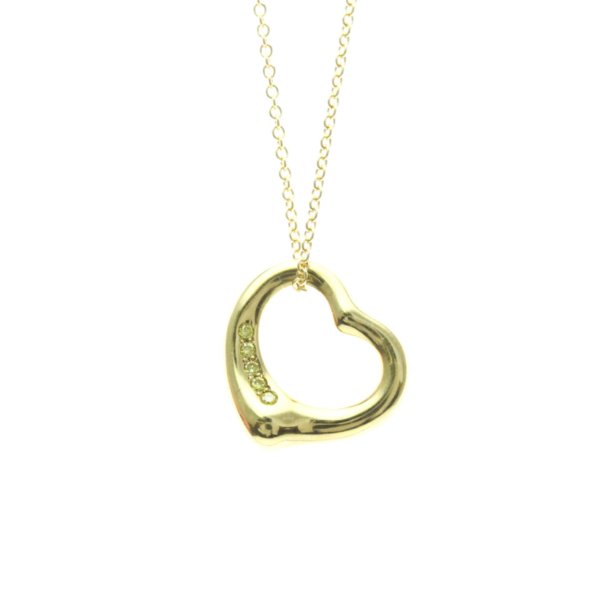 Tiffany Open Heart Pink Gold (18K) No Stone Men,Women Fashion Pendant Necklace (Gold)