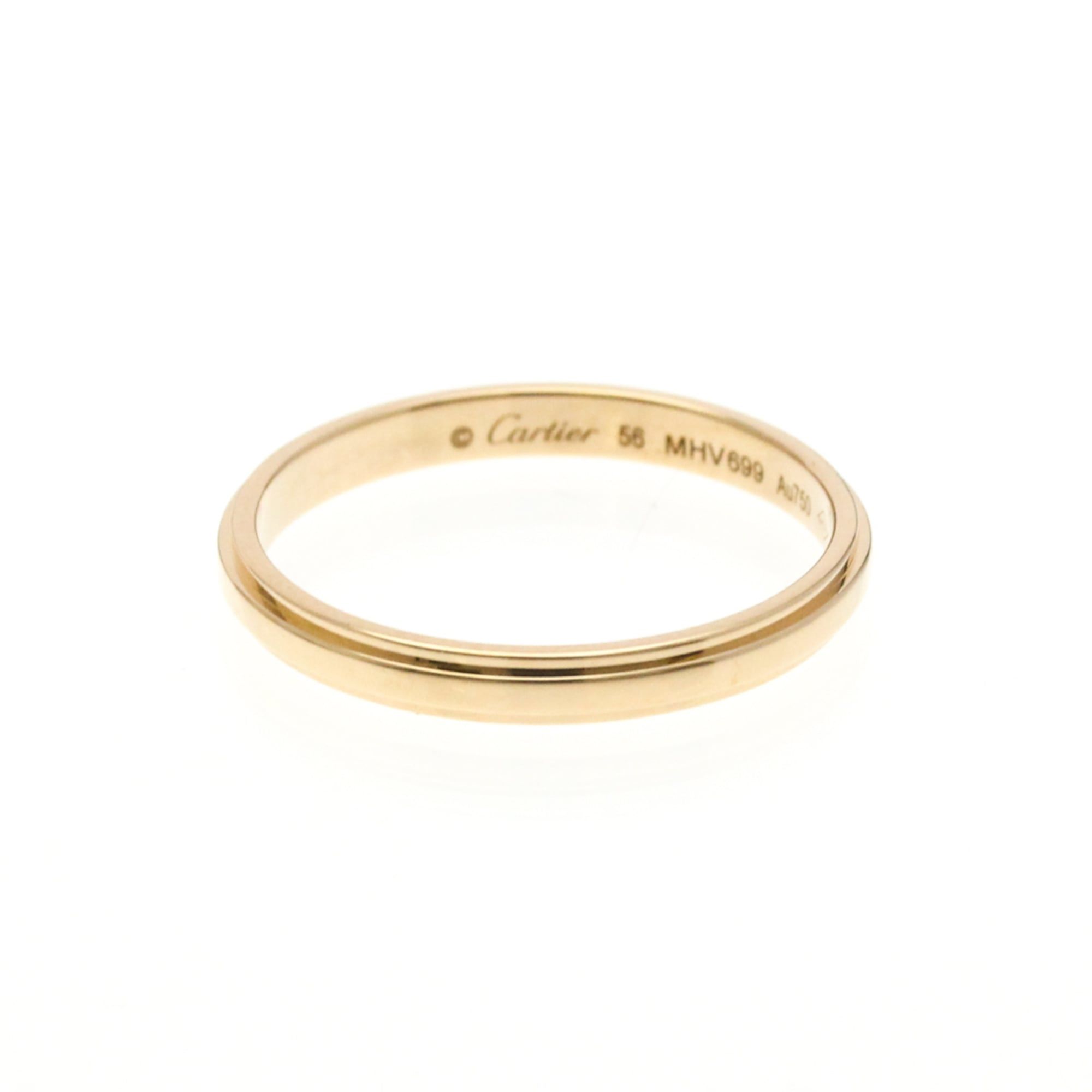 Cartier Damour Ring CRB4093756 Pink Gold (18K) Fashion No Stone Band Ring Pink Gold