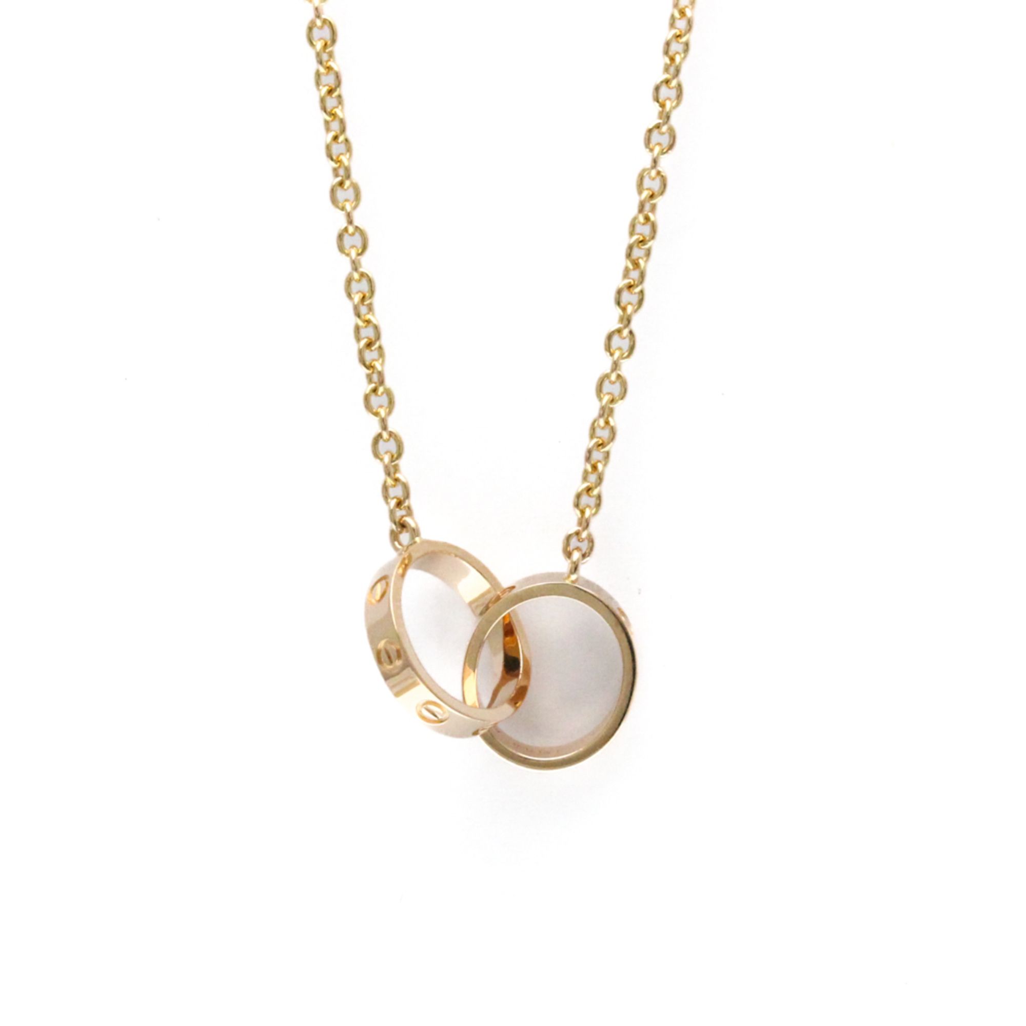 Cartier Baby Love Necklace Pink Gold (18K) No Stone Women,Men Fashion Pendant Necklace (Pink Gold)