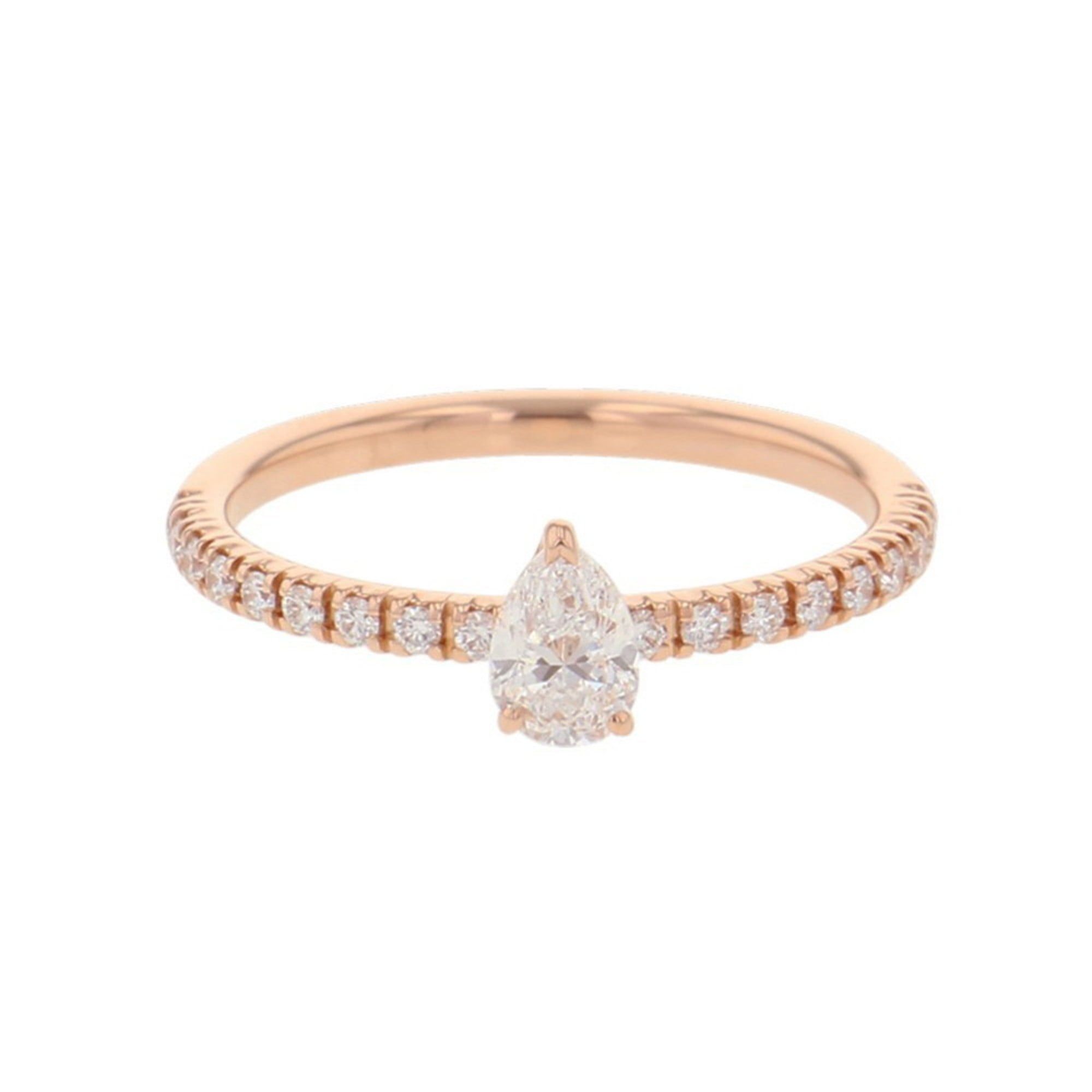 Cartier Etincel de ring, 22 diamonds, 0.16ct center stone, 0.10ct total, 18KPG, size 45, B4230400, s